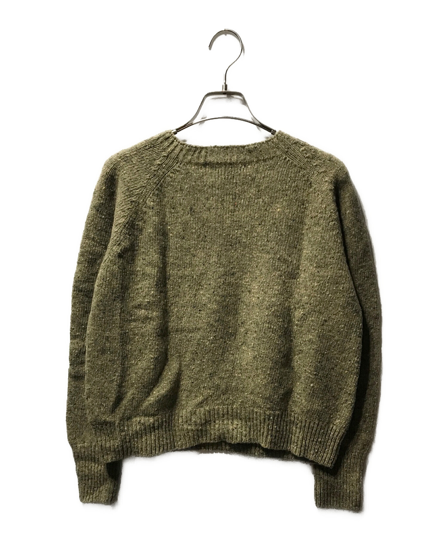 MARGARET HOWELL ドネガルウールラウンドネックニット チャコール 中古・古着通販】MARGARET HOWELL (マーガレットハウエル) ドネガル