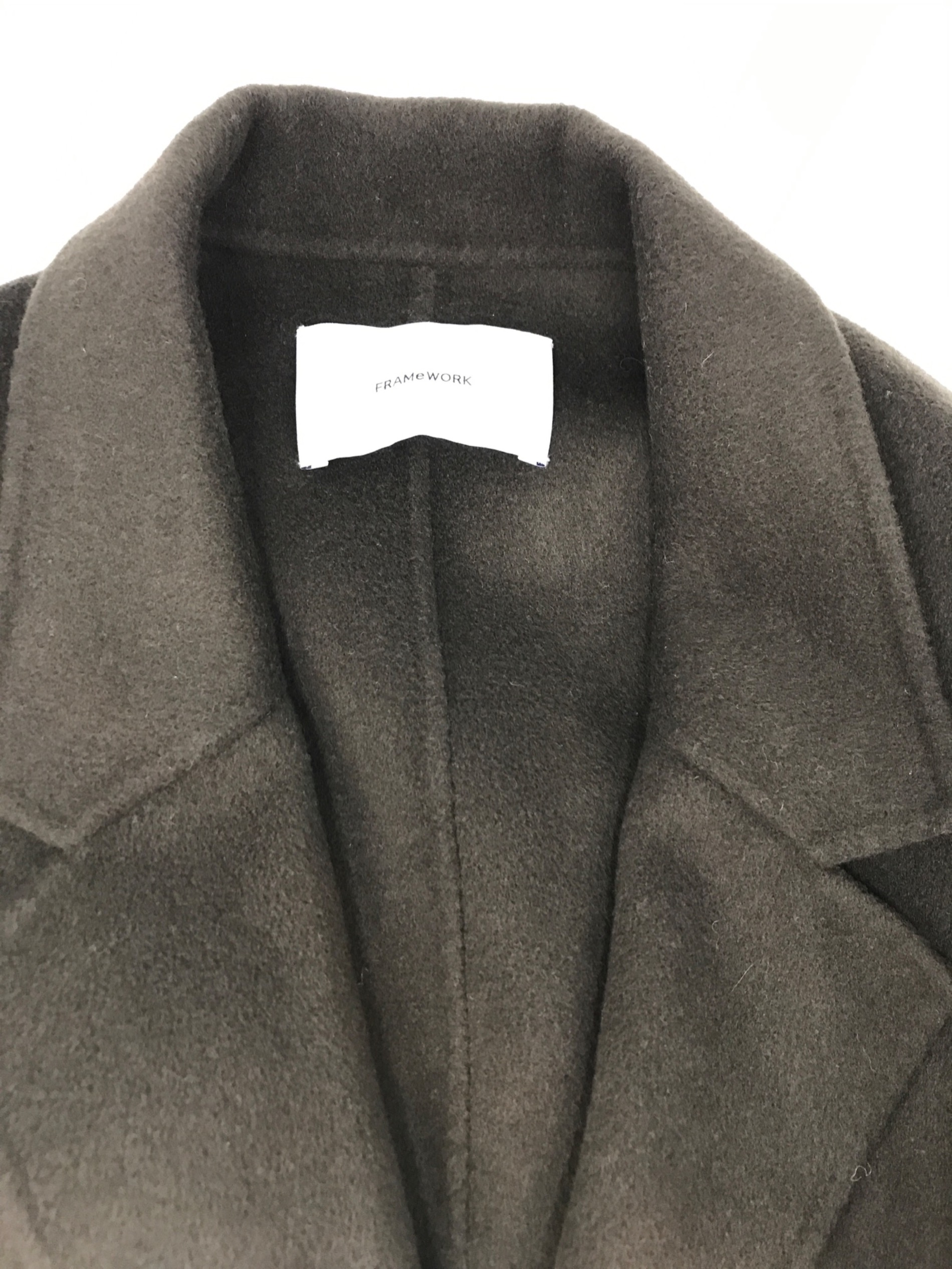 美品✨フレームワーク　ハミルトンテーラード リバーコート サイズ36 カーキ フレームワーク ハミルトンリバーテーラードコート カーキ36 FRAMeWORK