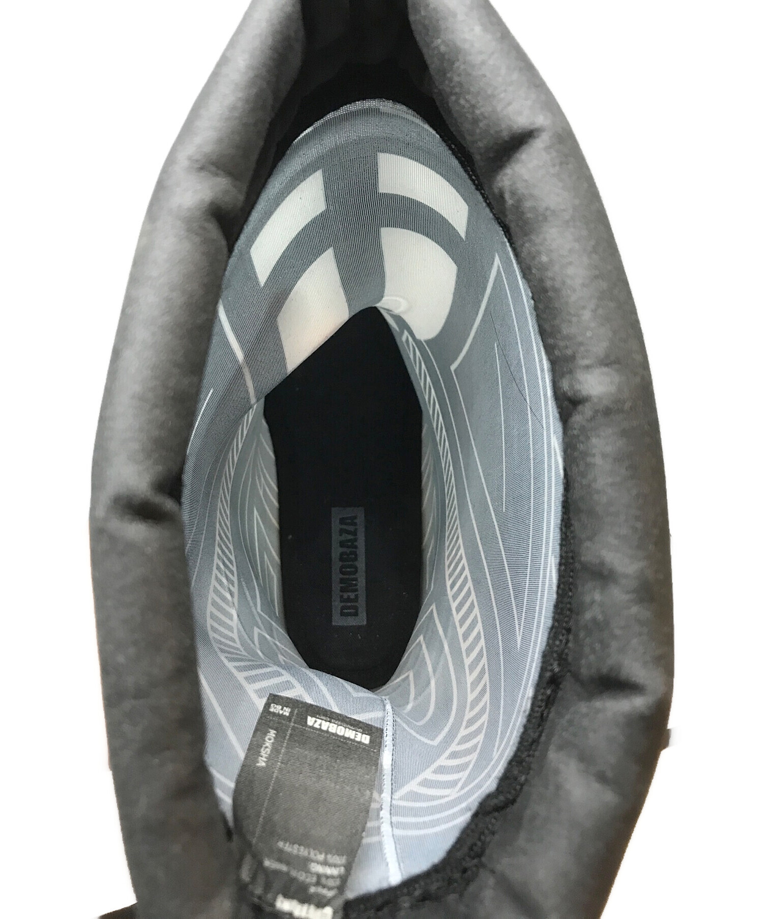 中古・古着通販】DEMOBAZA (デモバザ) ラバーブーツ ブラック サイズ