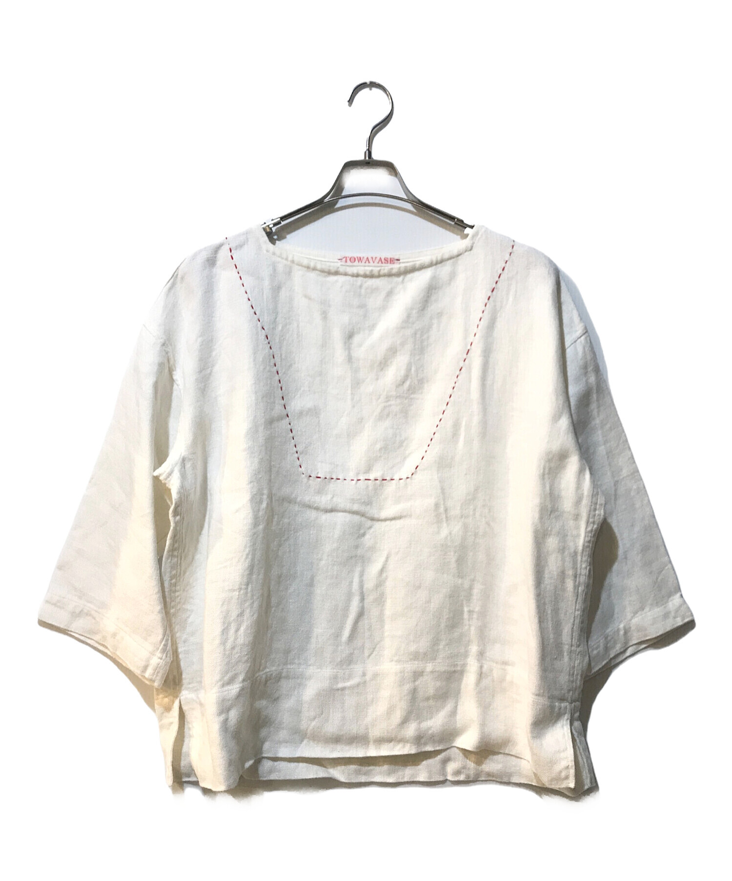 中古・古着通販】TOWAVASE (トワヴァーズ) リネンステッチカットソー