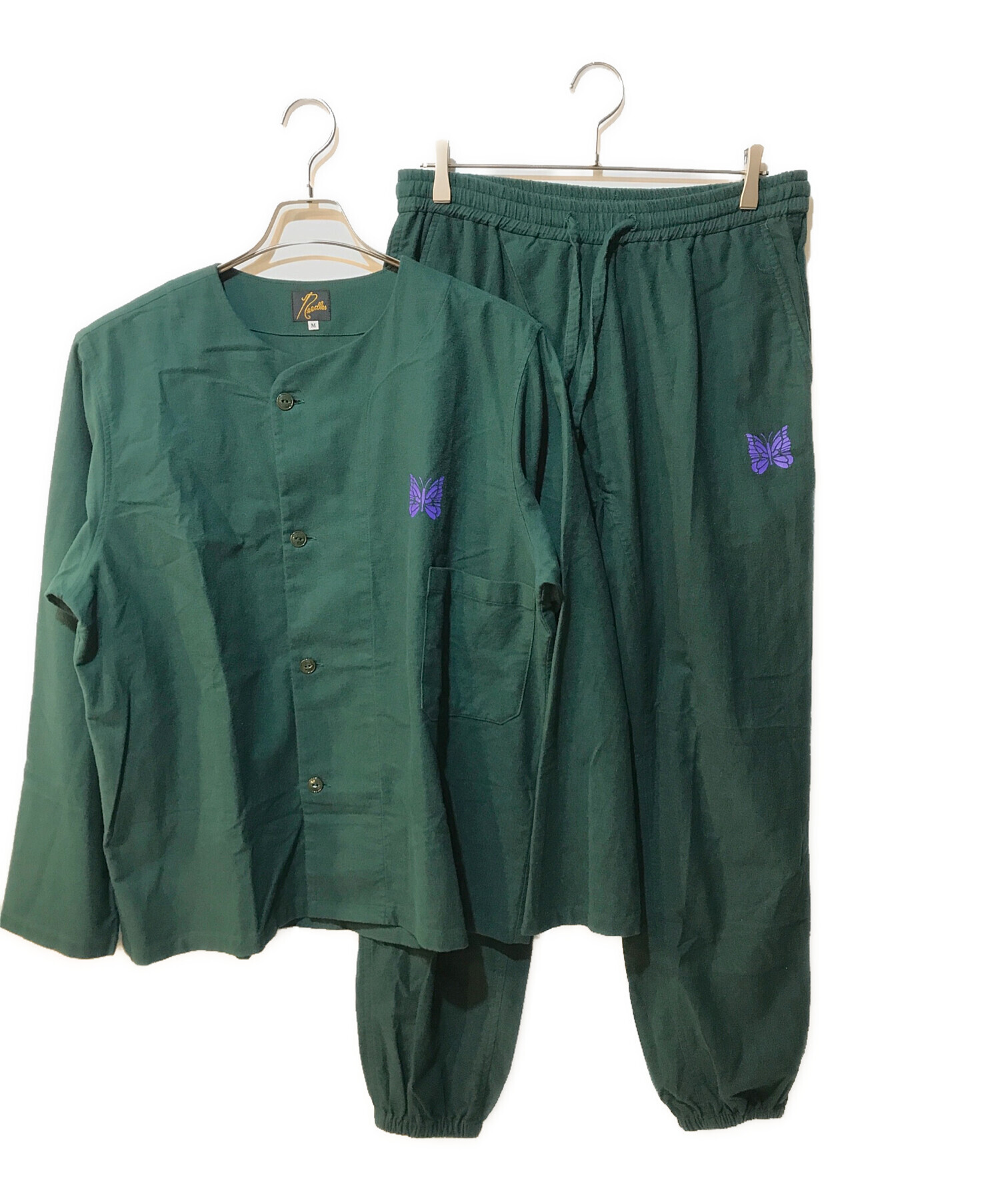 中古・古着通販】Needles (ニードルズ) pajama set グリーン サイズ:M
