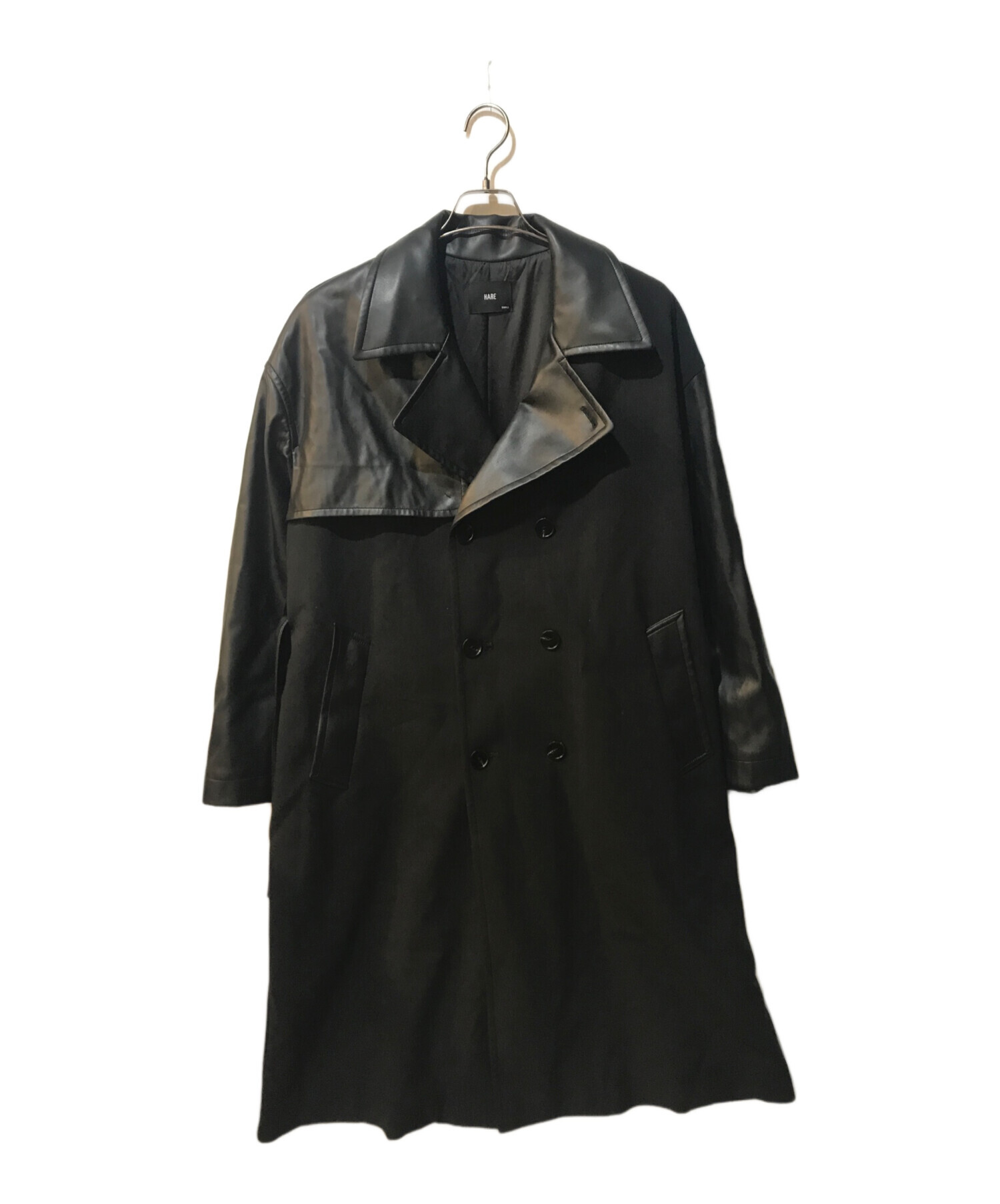 中古・古着通販】HARE (ハレ) シンセティックレザー コンビトレンチ