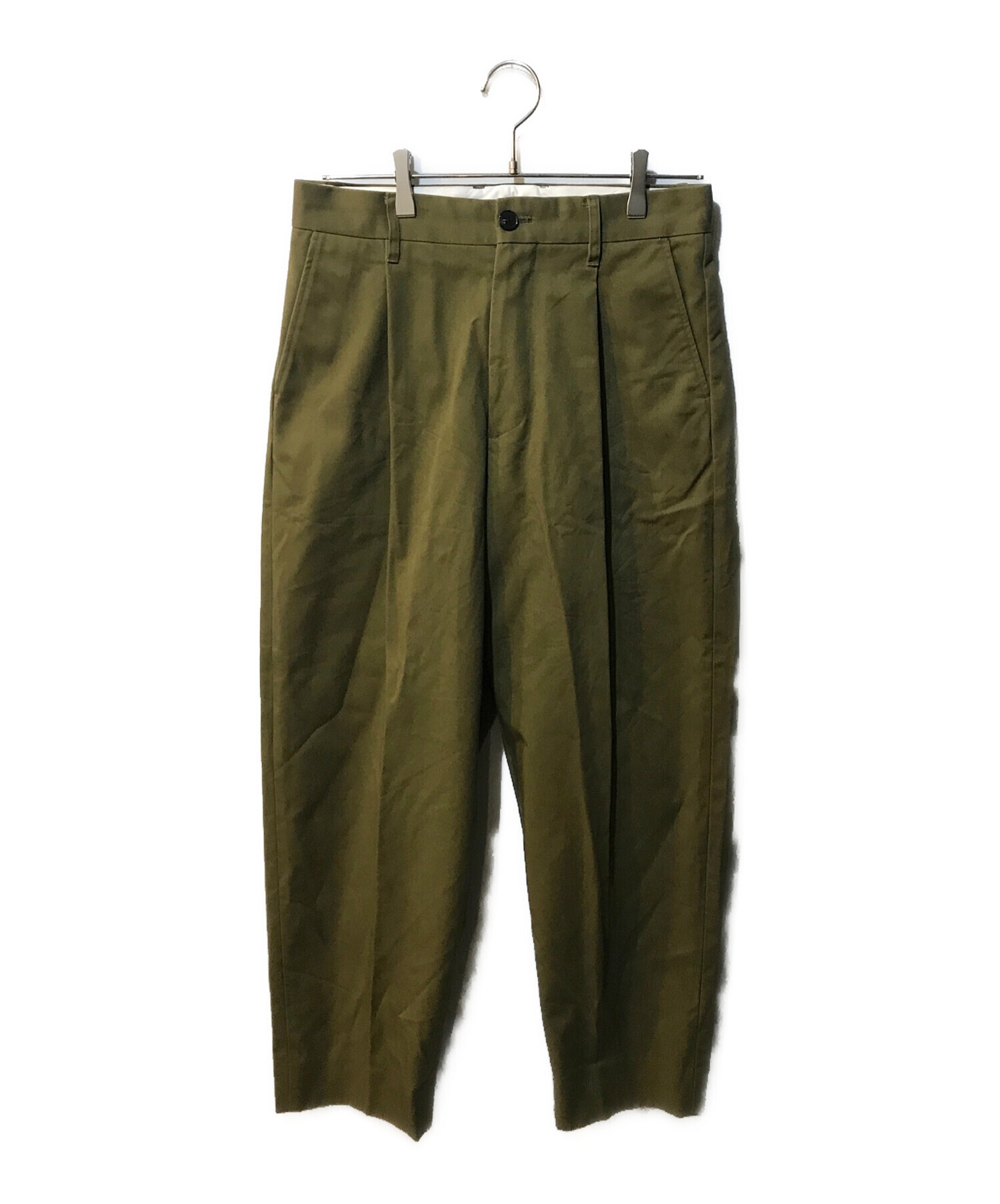ユニバーサルプロダクツ Cotton 1tuck Trousers universal products