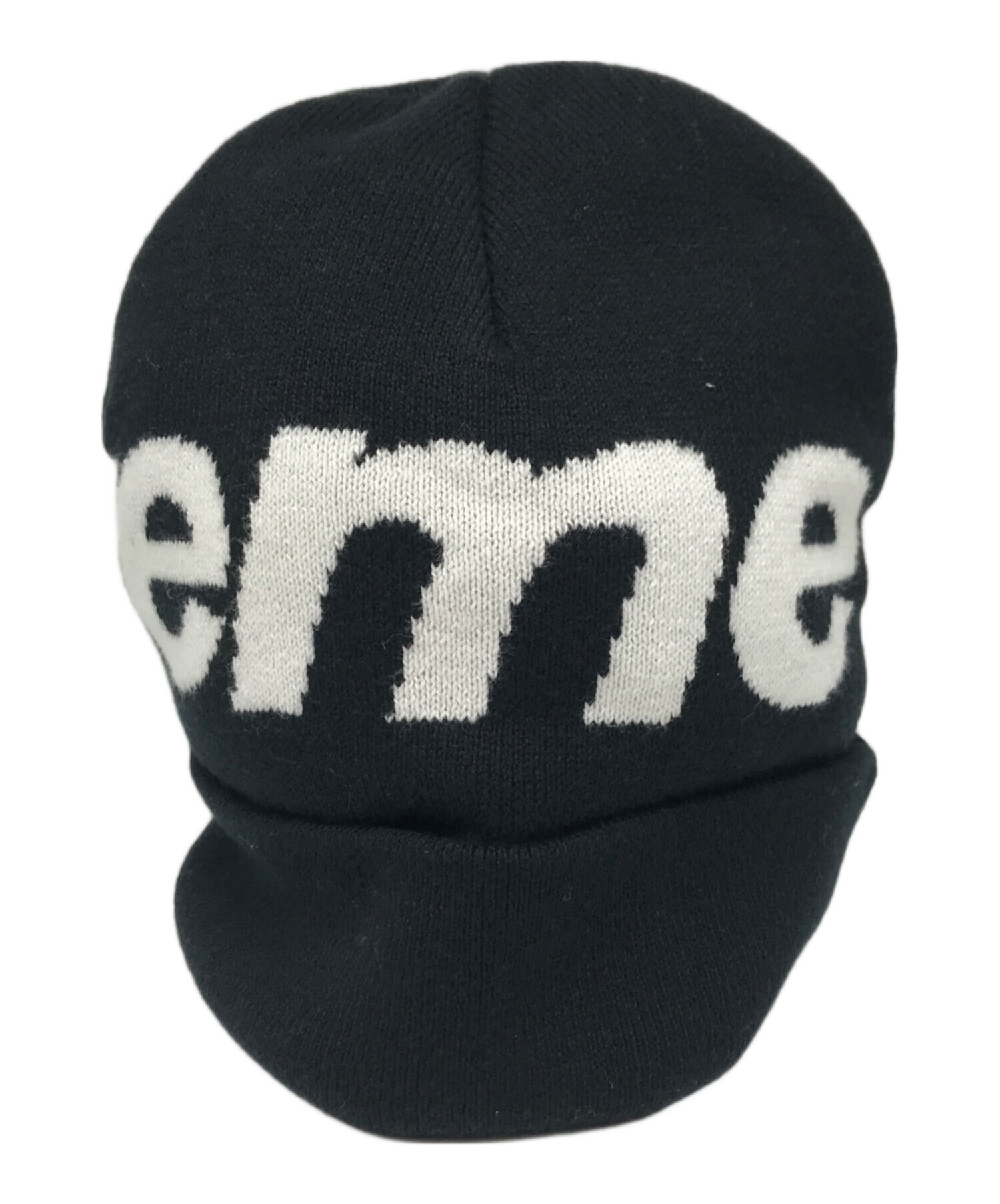 20fw Supreme Big Logo Beanie Black