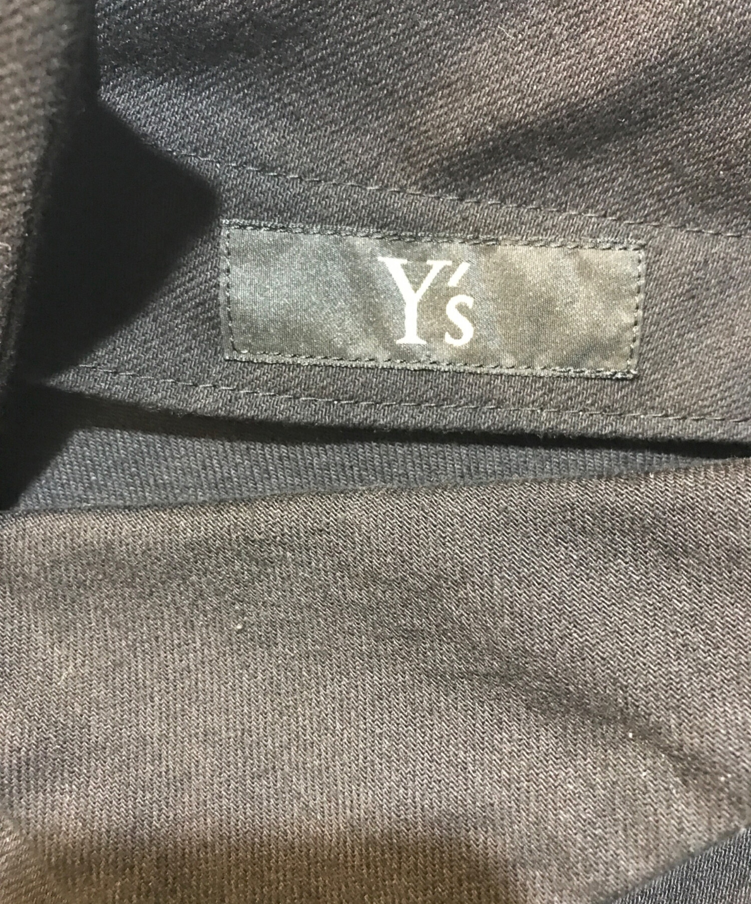 中古・古着通販】Y's (ワイズ) DENIM HOLE EMBROIDERY COLLAR SQUARE