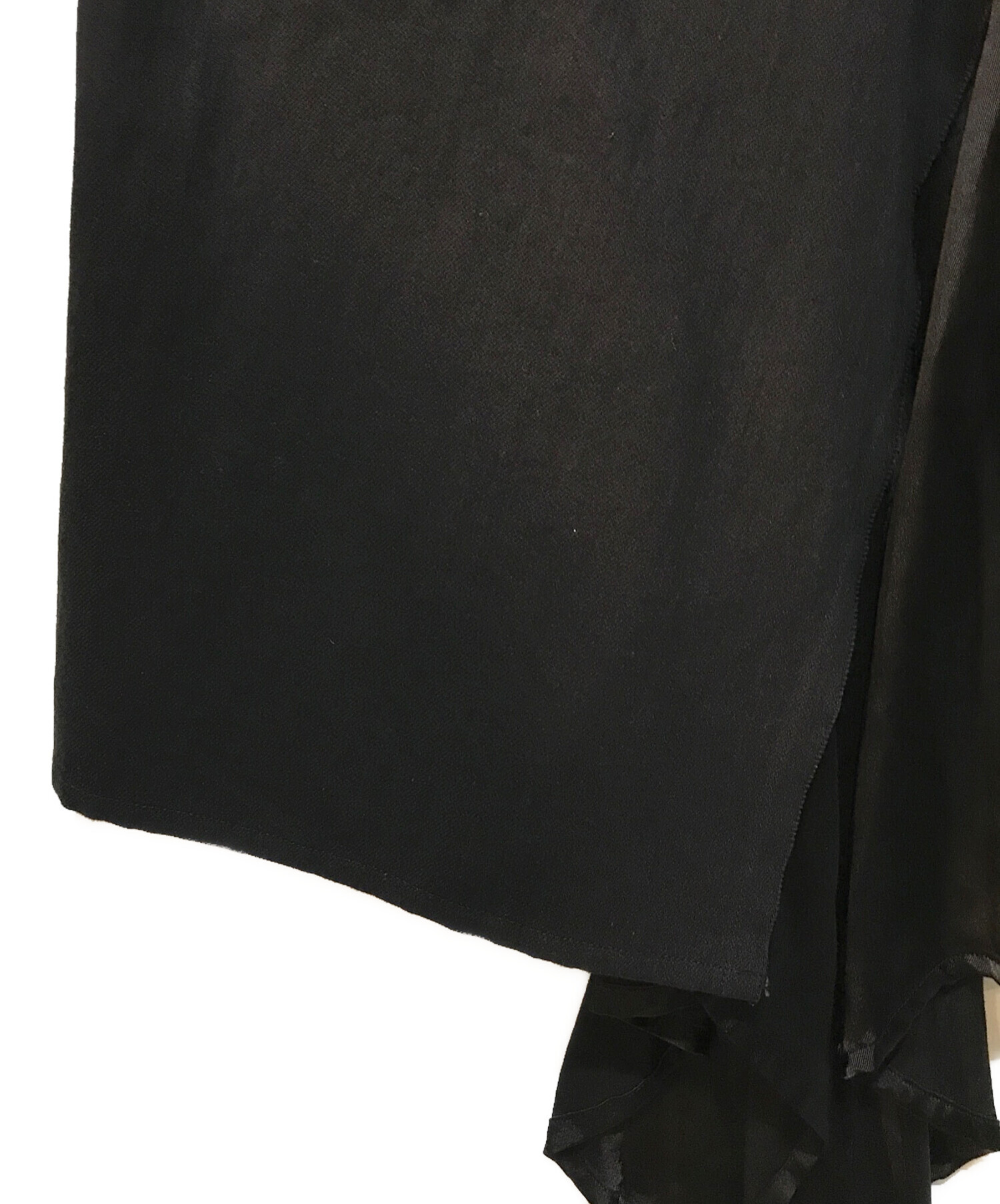 中古・古着通販】Y's (ワイズ) DENIM HOLE EMBROIDERY COLLAR SQUARE