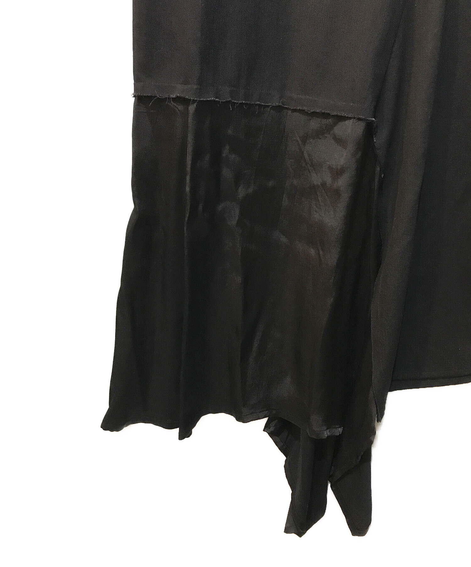 中古・古着通販】Y's (ワイズ) DENIM HOLE EMBROIDERY COLLAR SQUARE