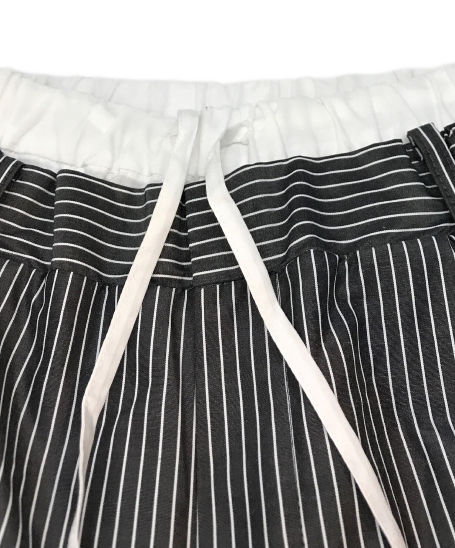 新品 the toe Battery Stripe Pants パンツ ボトムス 中古・古着通販】THE TOE (ザ トー) Battery stripe pants ホワイト
