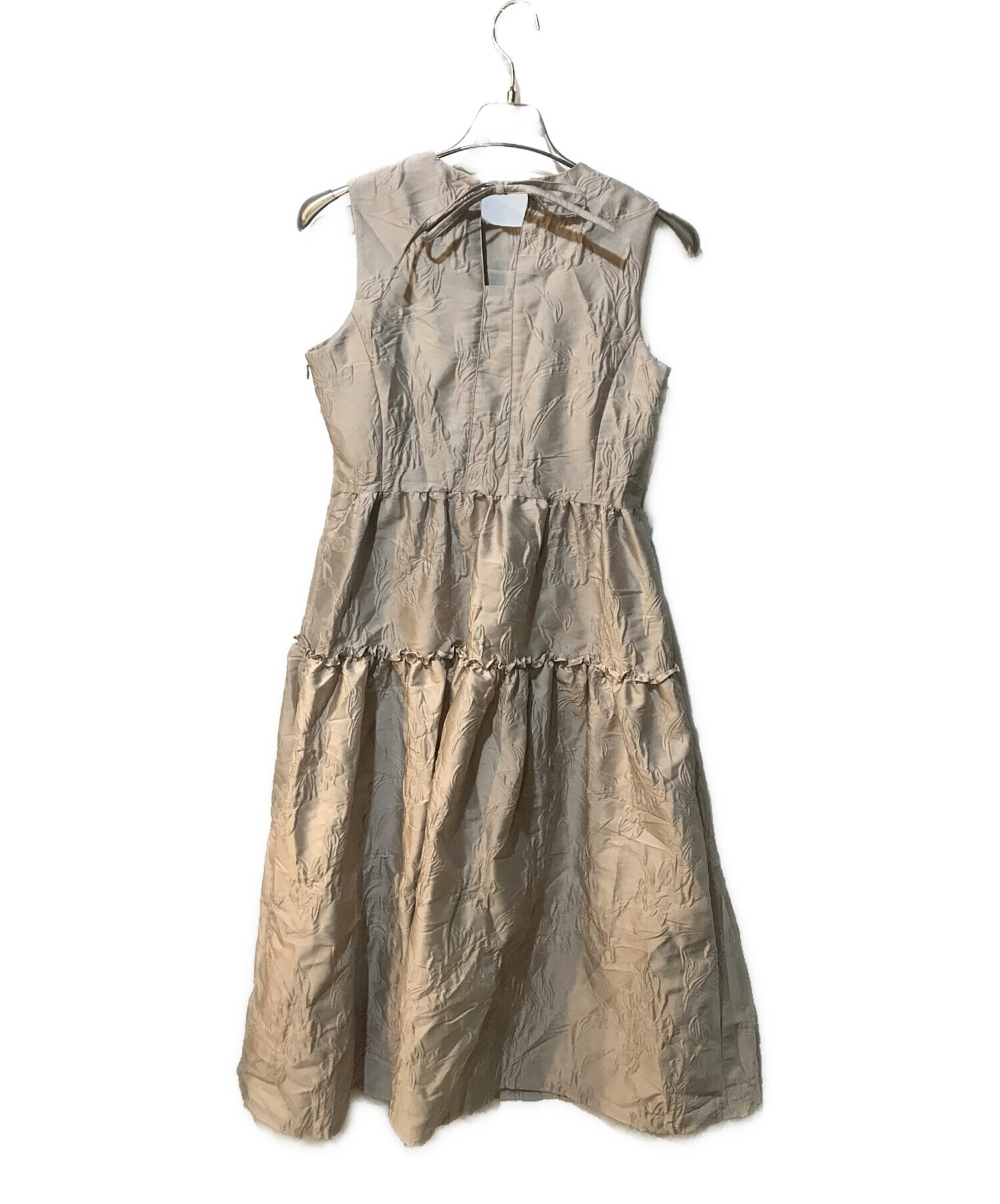 anuans ジャガードギャザーワンピース アニュアンス anuans ジャガードギャザーワンピース （GREY