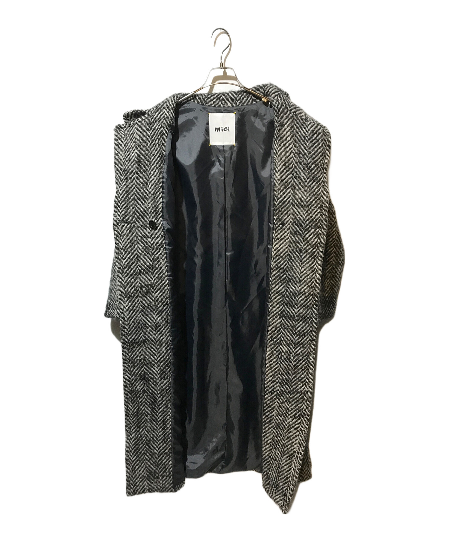 mici 黒 ロングコート 2025年最新】mici レディース ロングコートの人気アイテム - メルカリ