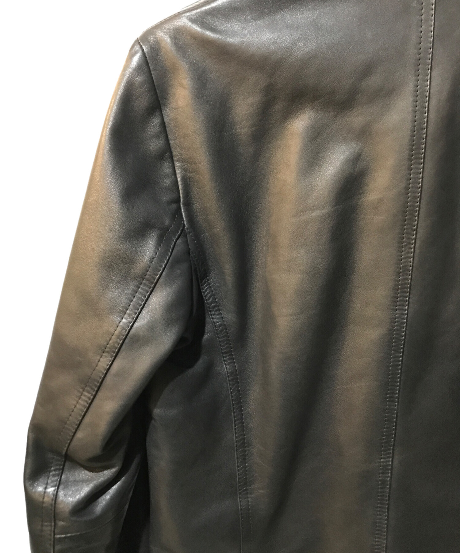 中古・古着通販】EMMETI (エンメティ) シングルライダースジャケット