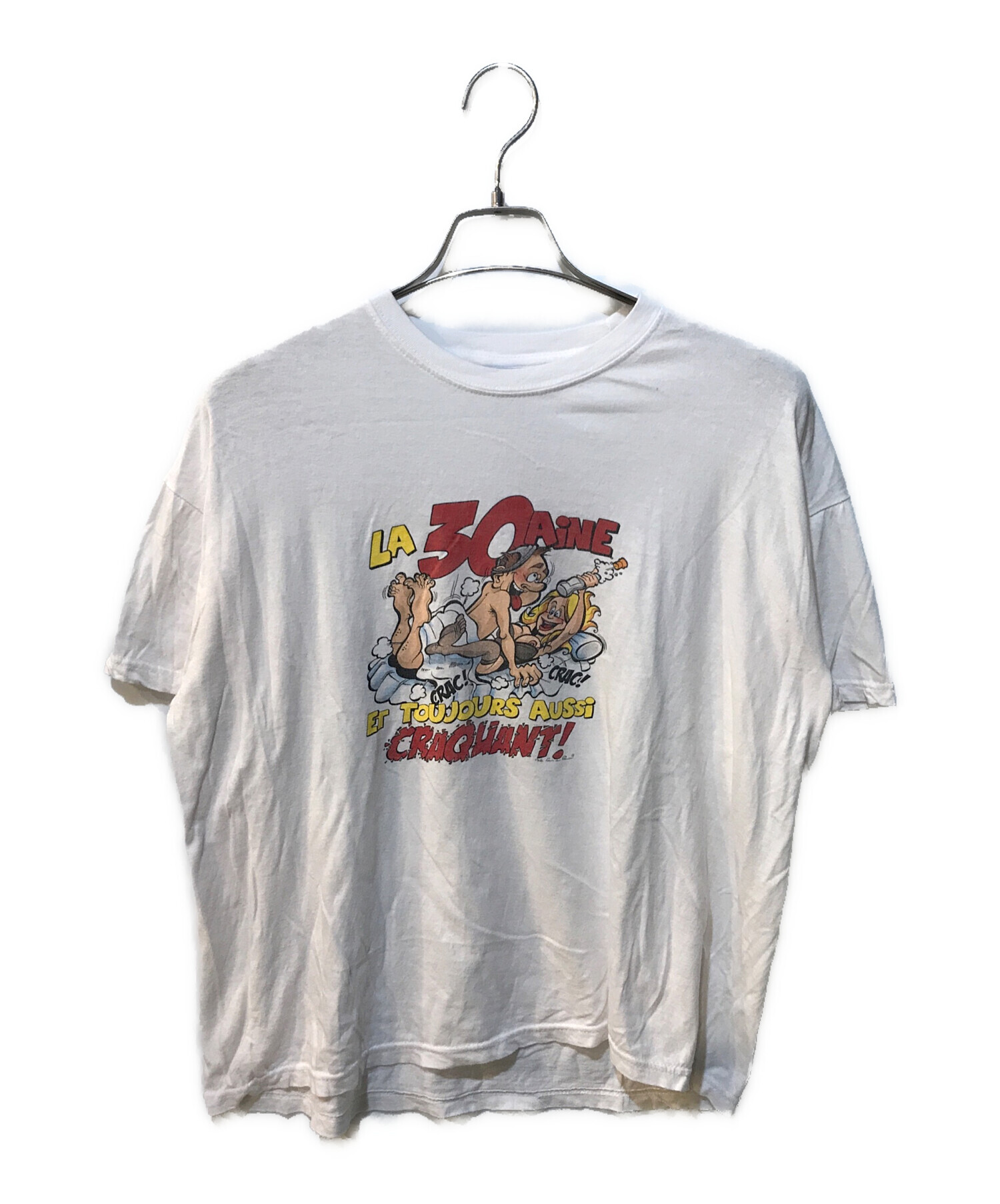 中古・古着通販】SOL`S (ソルズ) プリントTシャツ ホワイト サイズ:XL 