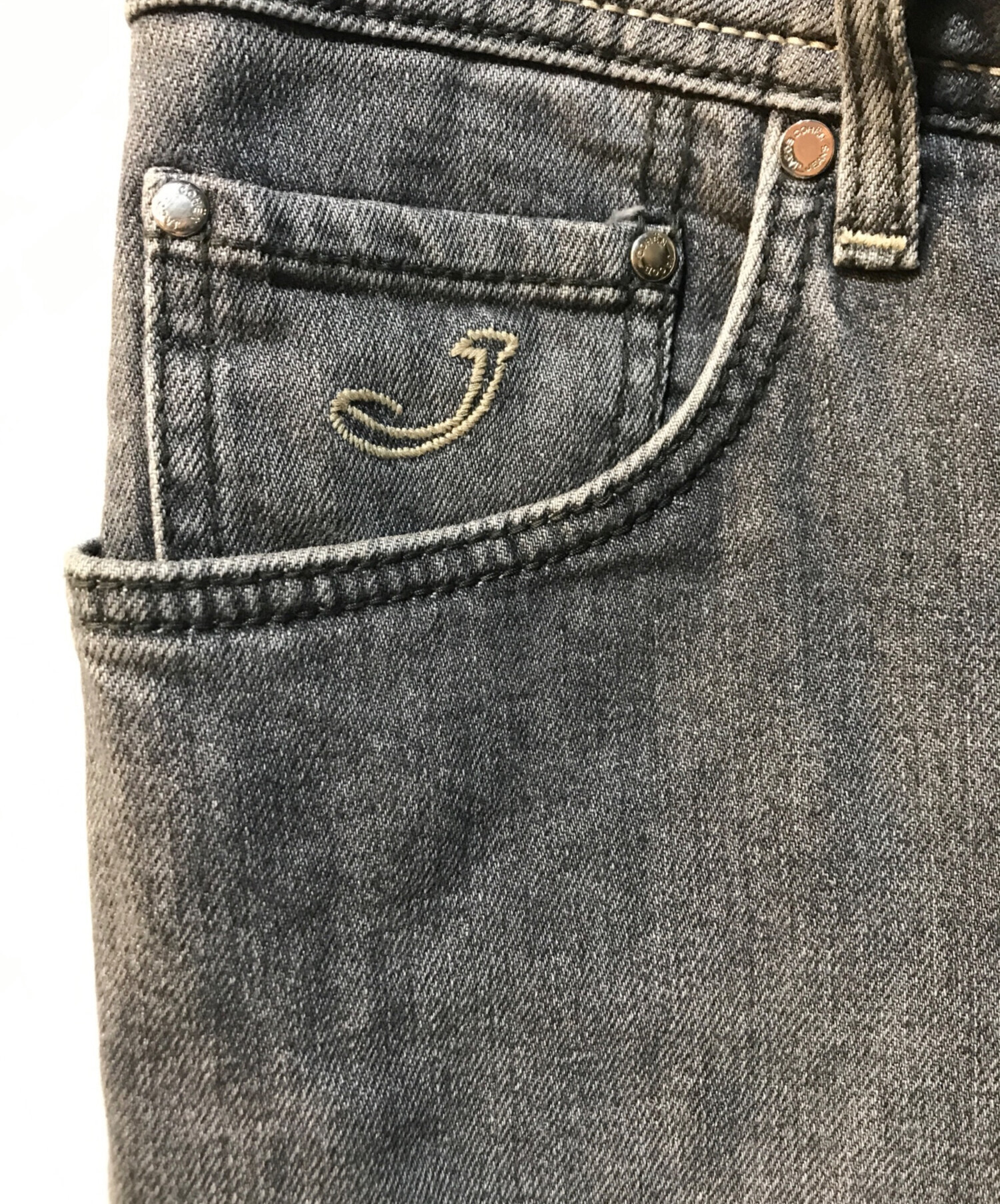 中古・古着通販】JACOB COHEN (ヤコブコーエン) デニムパンツ グレー