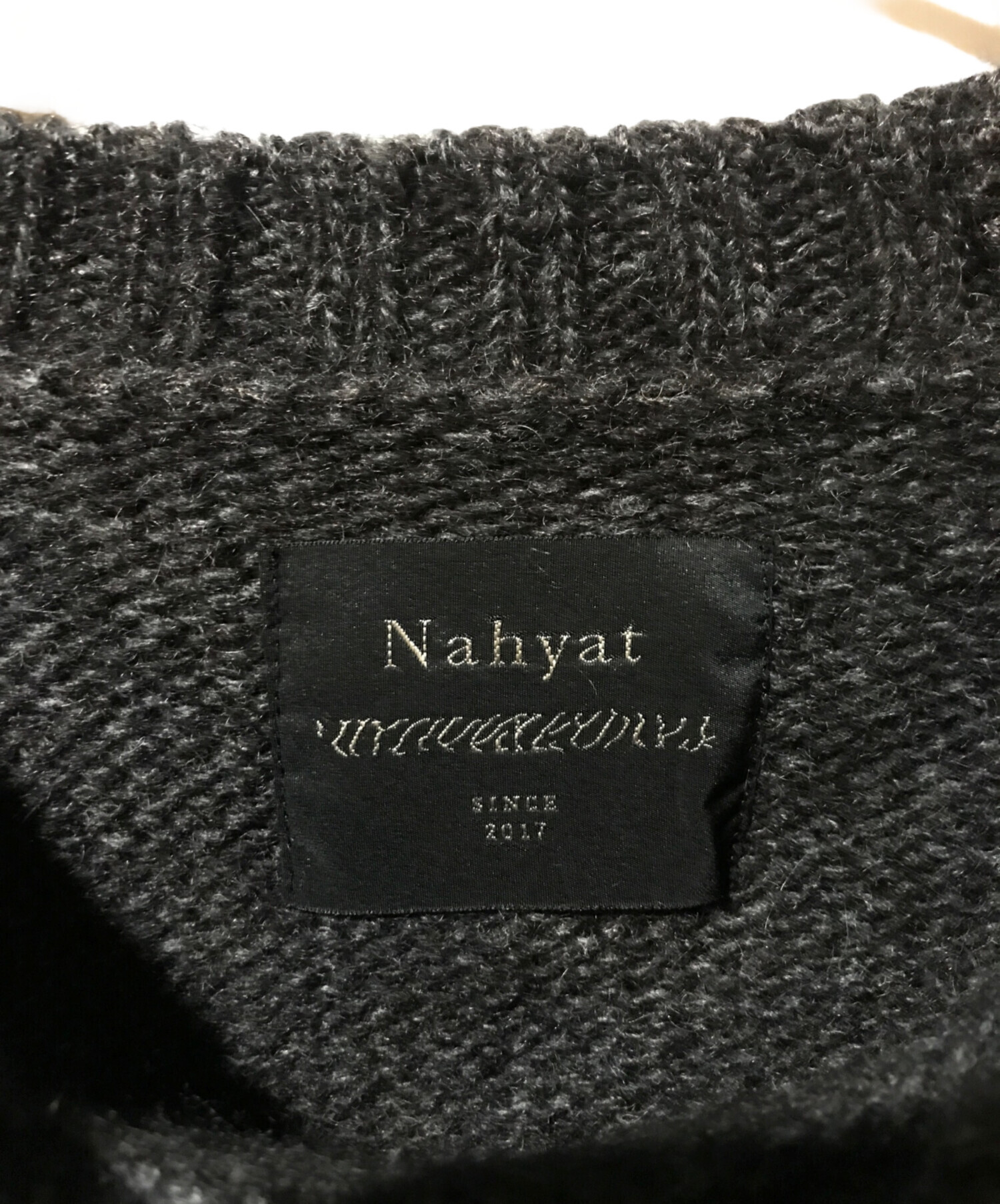 中古・古着通販】Nahyat (ナヤット) クルーネックモヘアニット グレー