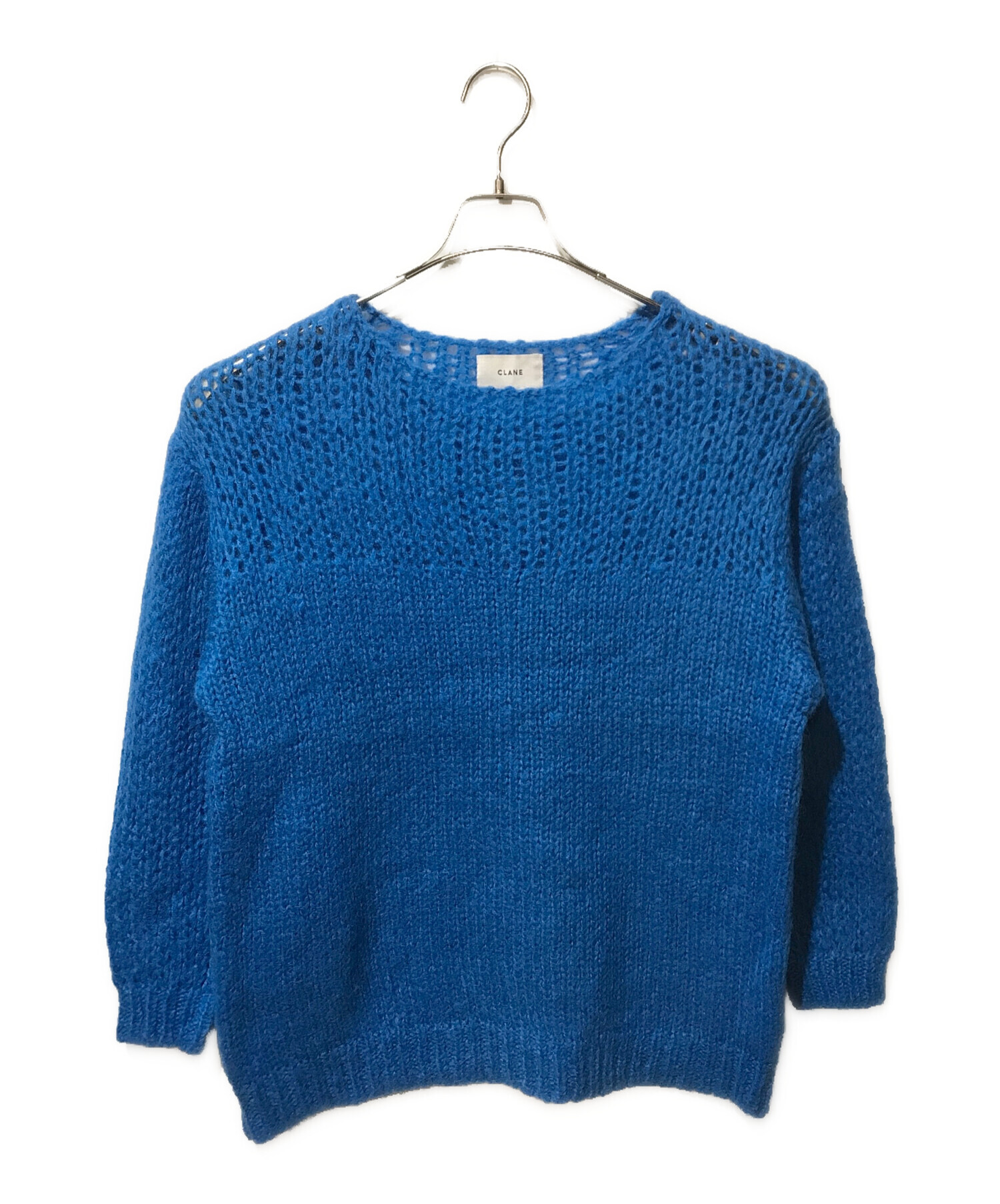 中古・古着通販】CLANE (クラネ) HALF SHEER LOOSE MOHAIR KNIT TOPS