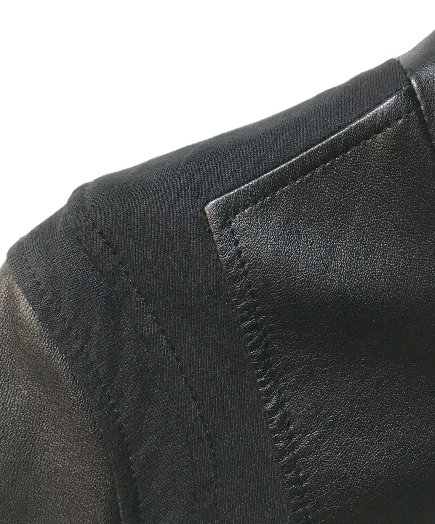 中古・古着通販】HELMUT LANG (ヘルムートラング) レザー切替