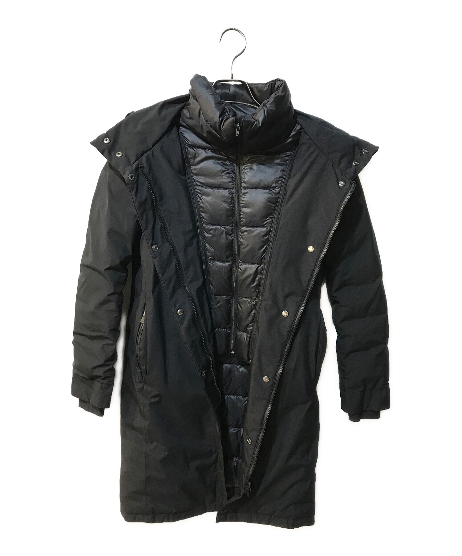 中古・古着通販】HERNO (ヘルノ) ロングダウンコート ブラック サイズ