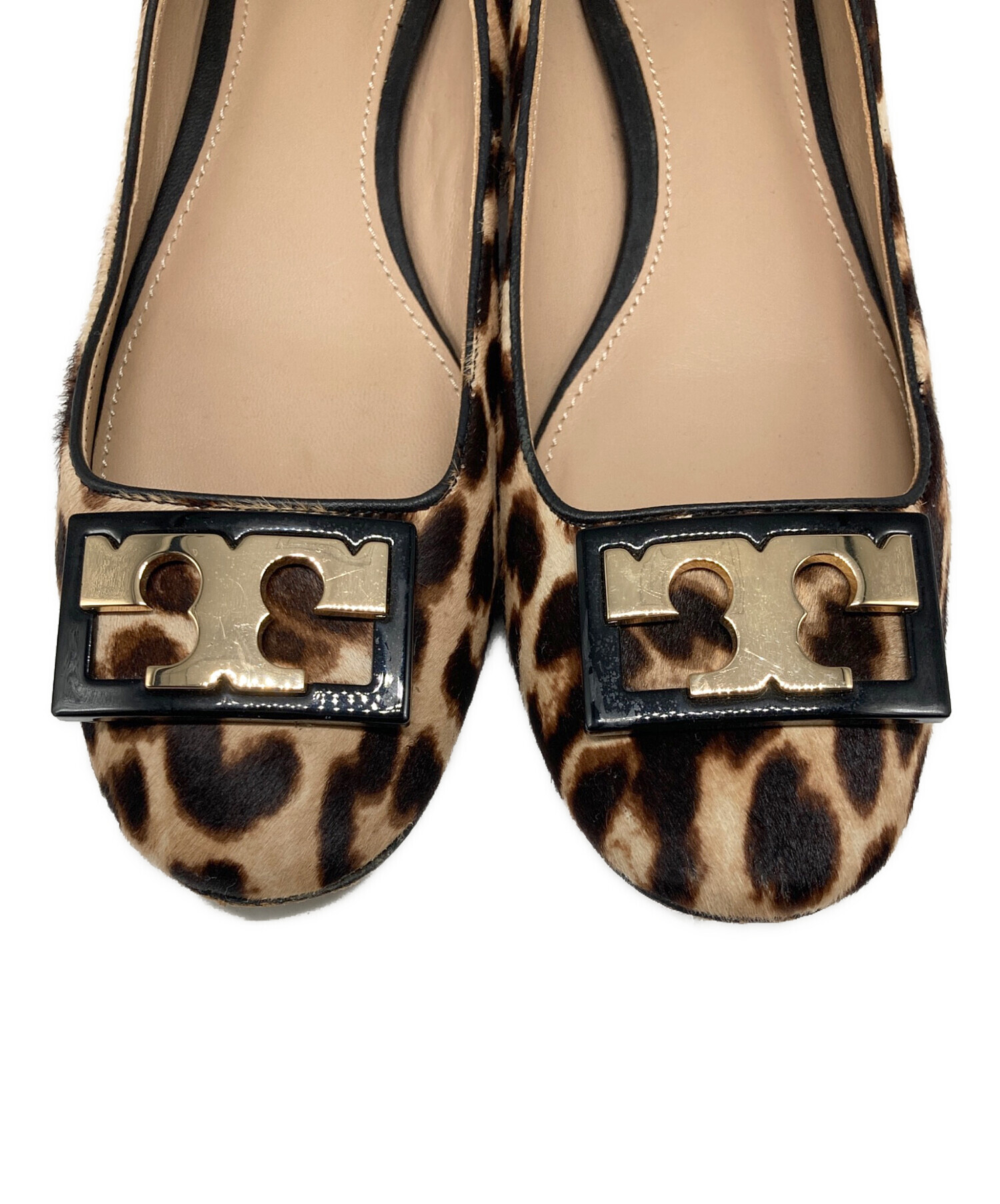 中古・古着通販】TORY BURCH (トリーバーチ) ハラコパンプス ブラウン