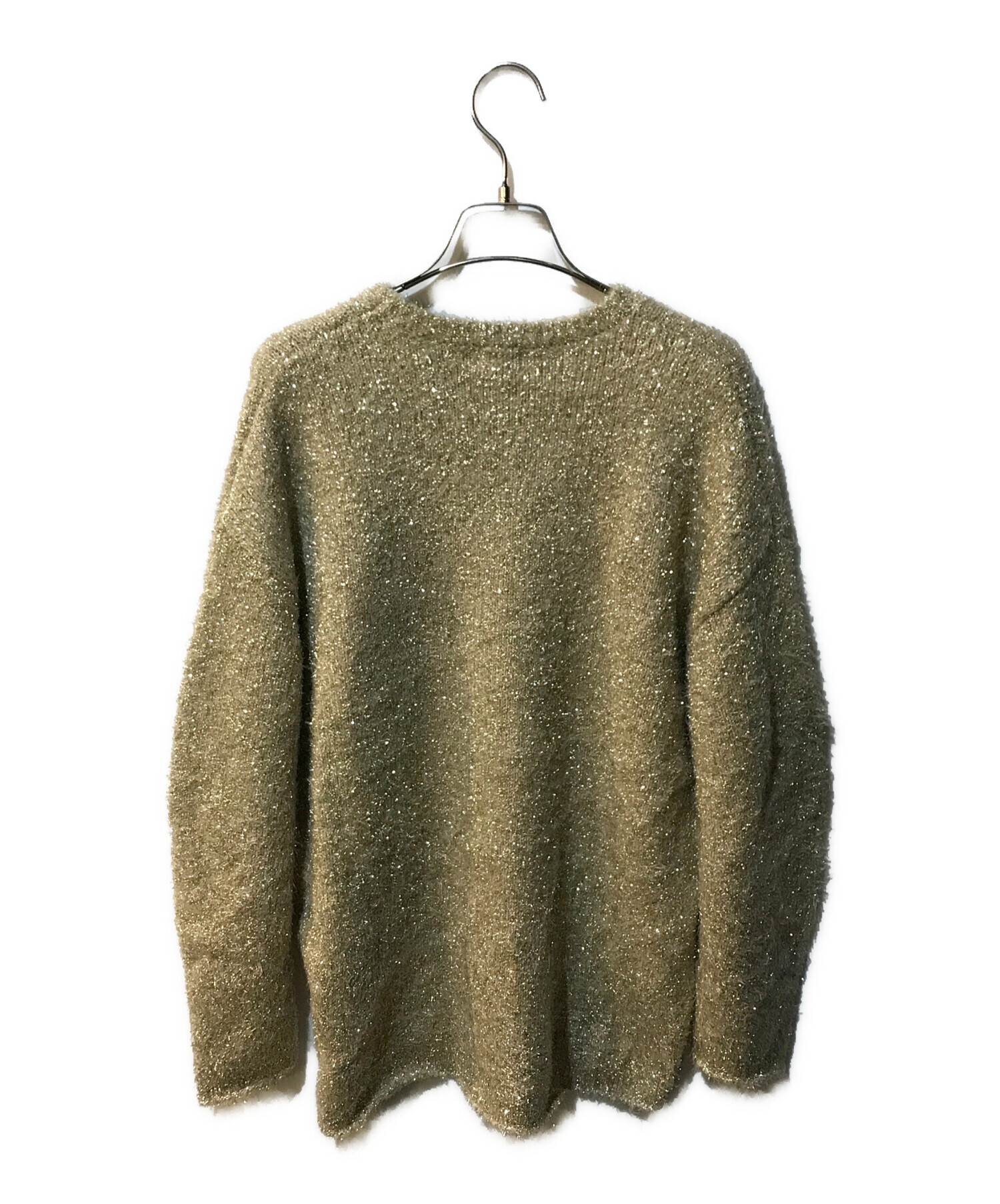 中古・古着通販】MANOF (マノフ) SHAGGY LAME KNIT TOPS 中古・古着通販】MANOF (マノフ) SHAGGY LAME KNIT TOPS