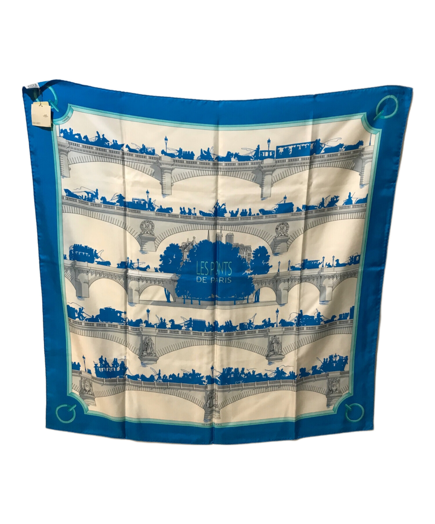 HERMES PARIS エルメス カレ90 les perroquetsオウム大判スカーフ 
