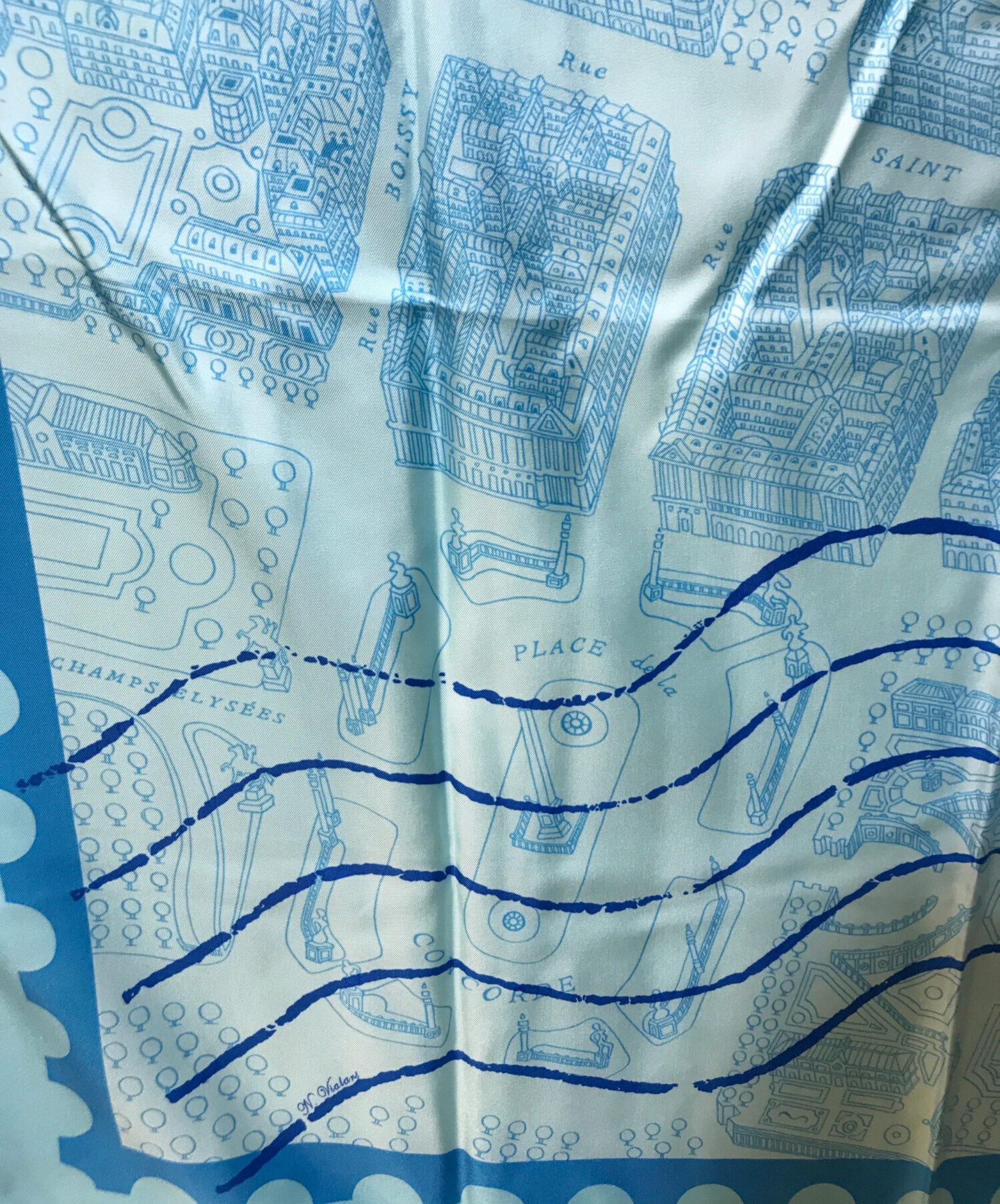 中古・古着通販】HERMES (エルメス) カレ90 de passage a paris パリの 