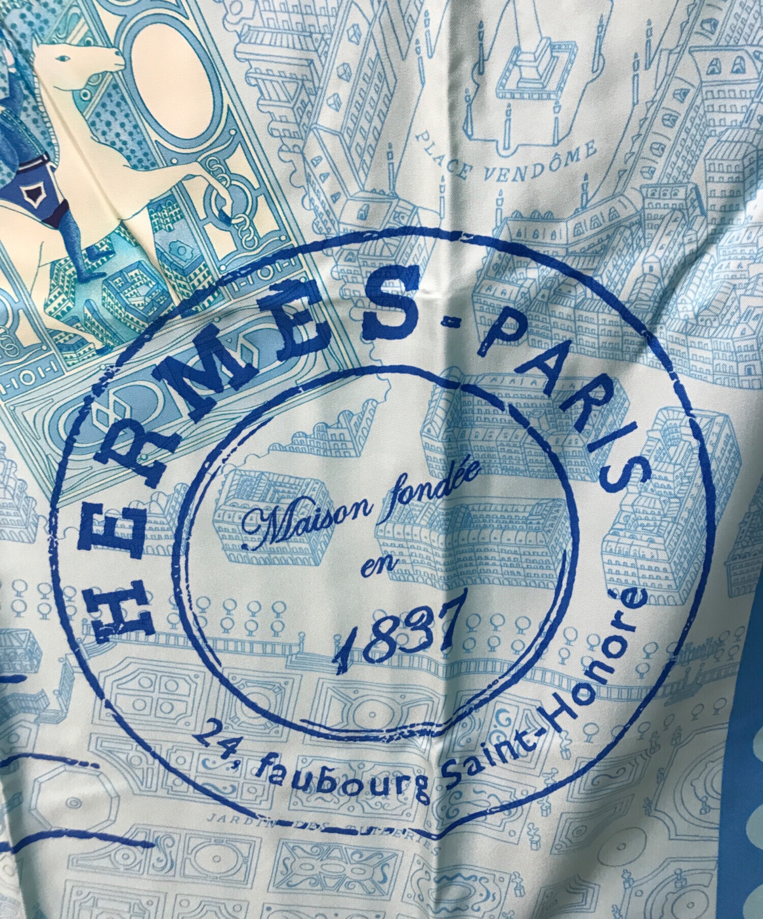中古・古着通販】HERMES (エルメス) カレ90 de passage a paris パリの 