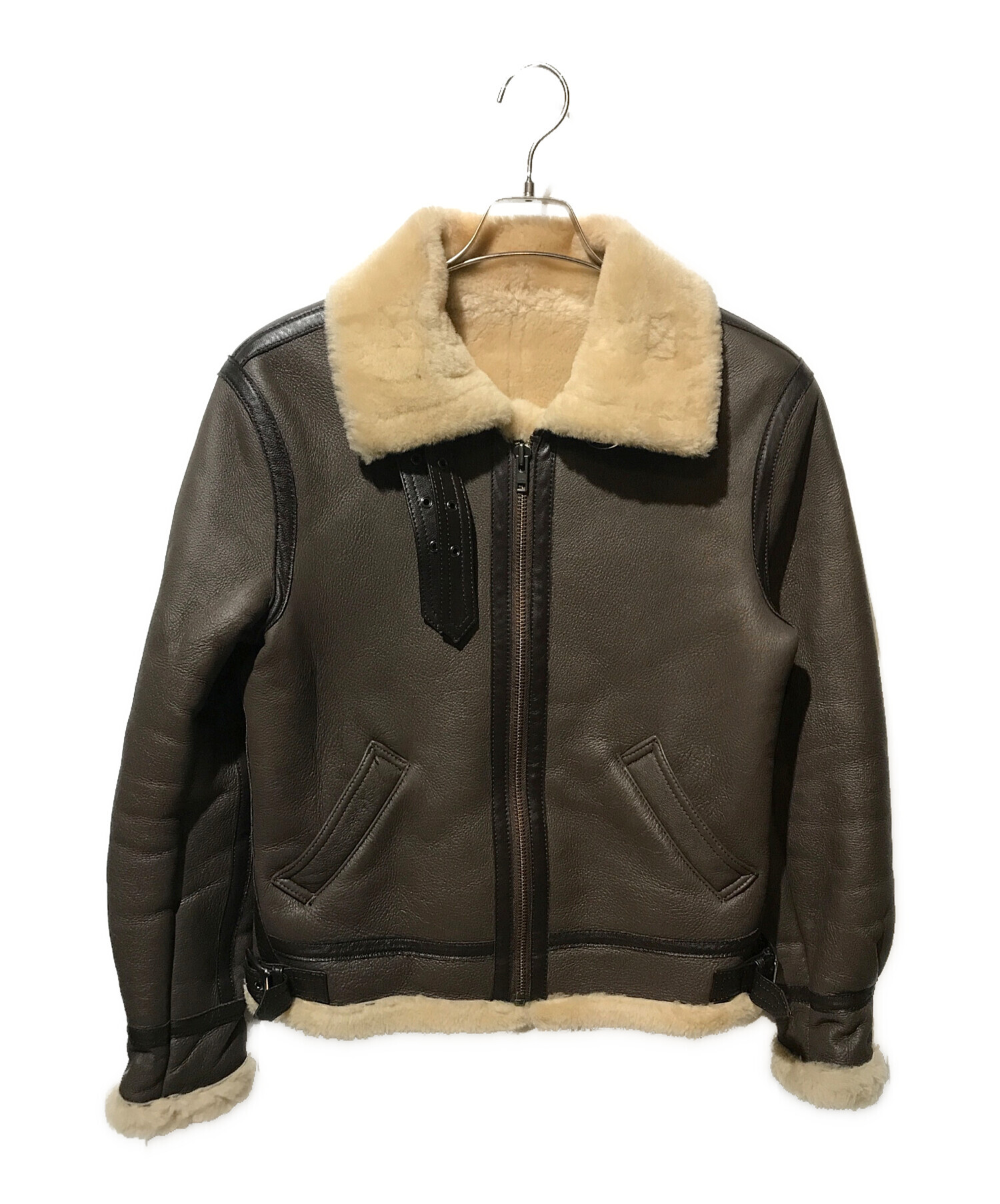 中古・古着通販】Haruf (ハルフ) シープレザームートン B-3 フライト