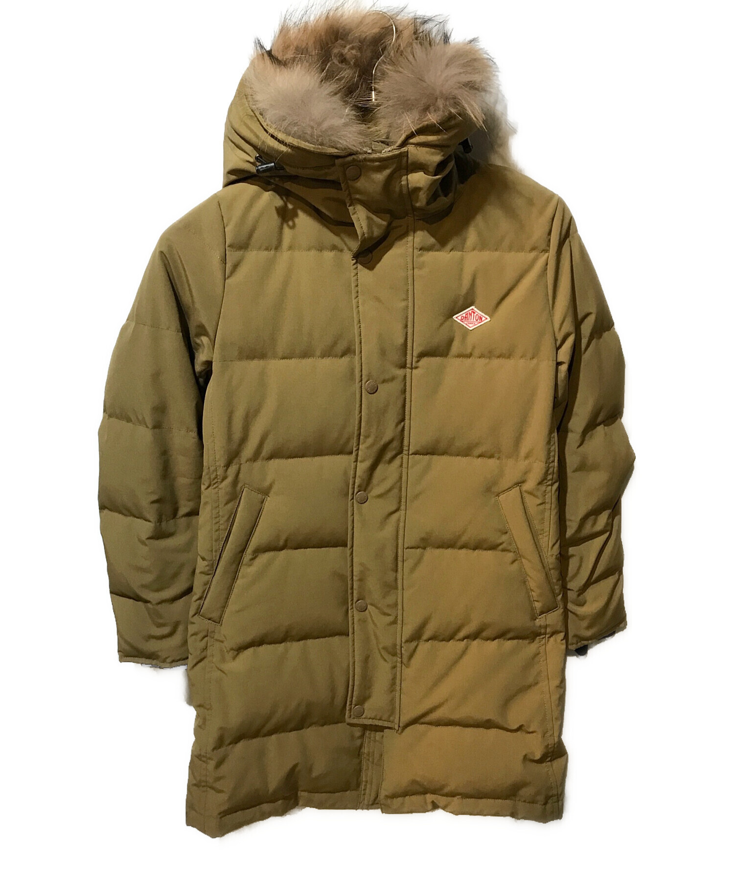 DANTON ファー付き ロング ダウンコート DANTON◇フード付きロング