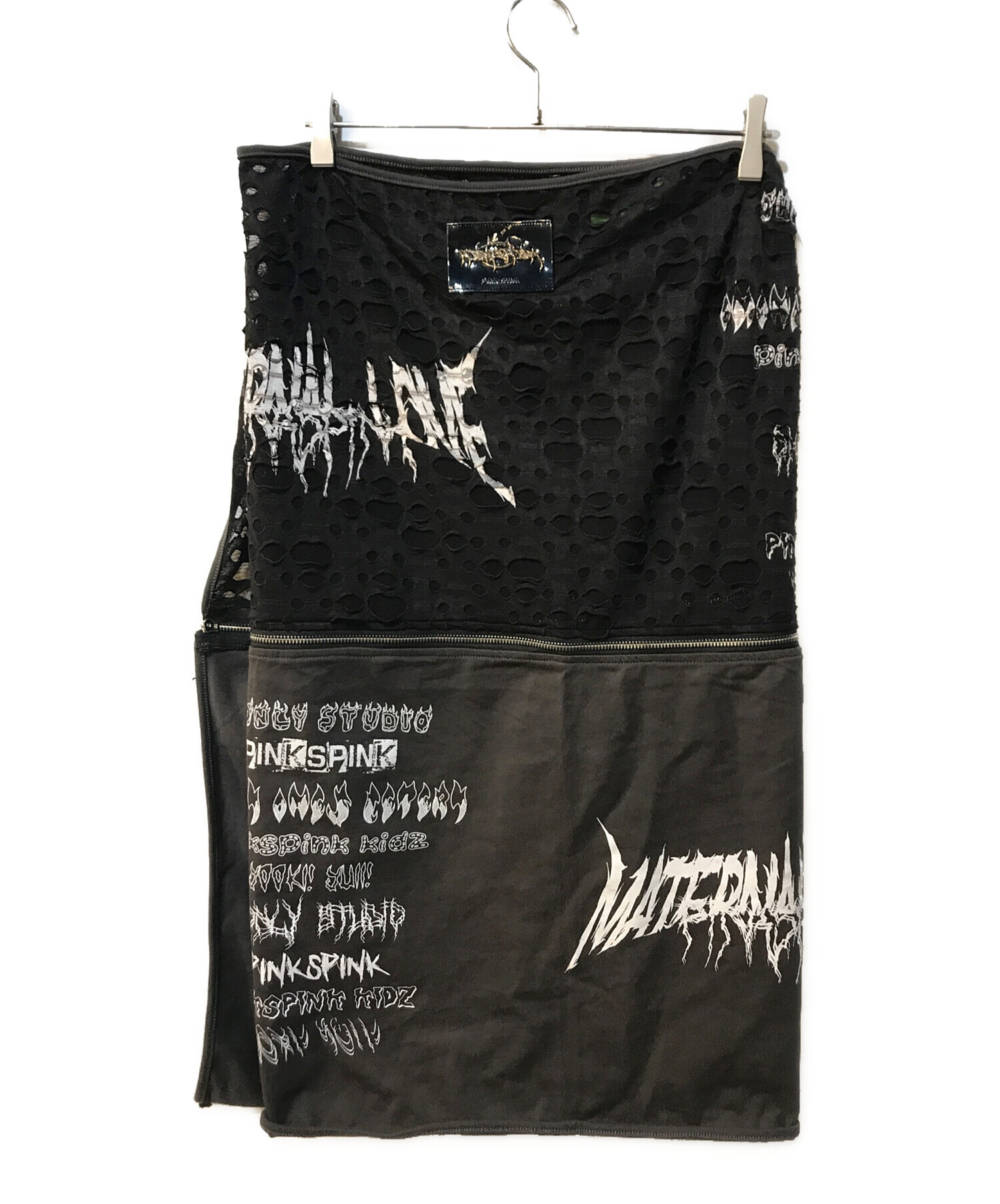 pinkspink 巻きスカート 中古・古着通販】pinkspink (ピンクスピンク) 巻きスカート ブラック