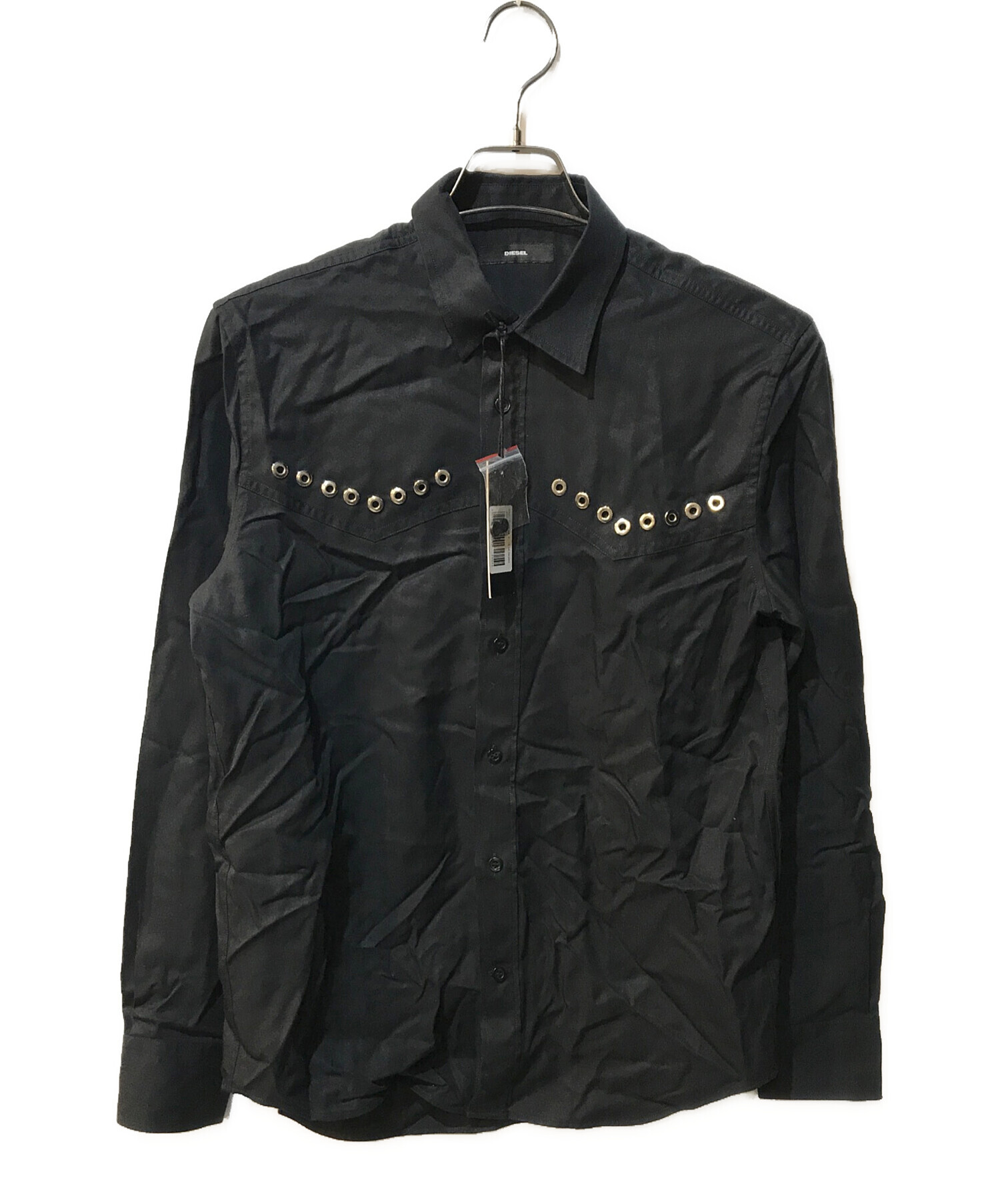 中古・古着通販】DIESEL (ディーゼル) 長袖シャツ ブラック サイズ:S 