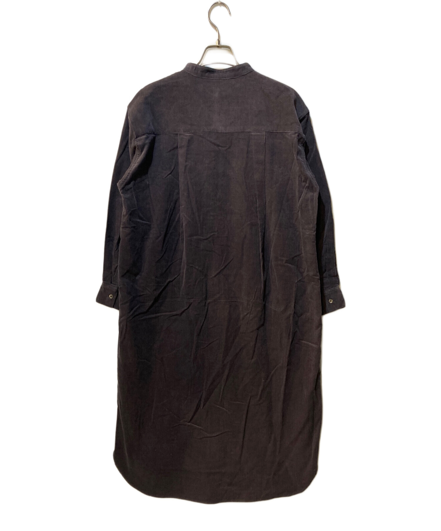 ebure ブラウン シャツワンピース 長袖 中古・古着通販】ebure (エブール) シャツワンピース ブラウン