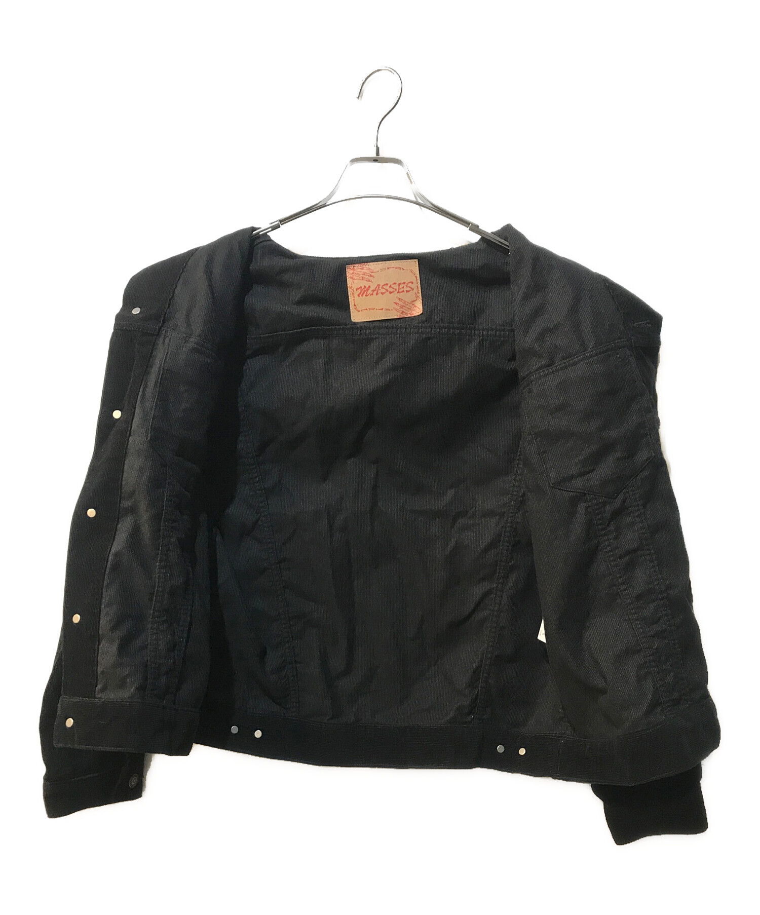 中古・古着通販】MASSES (マシス) コーデュロイジャケット ブラック