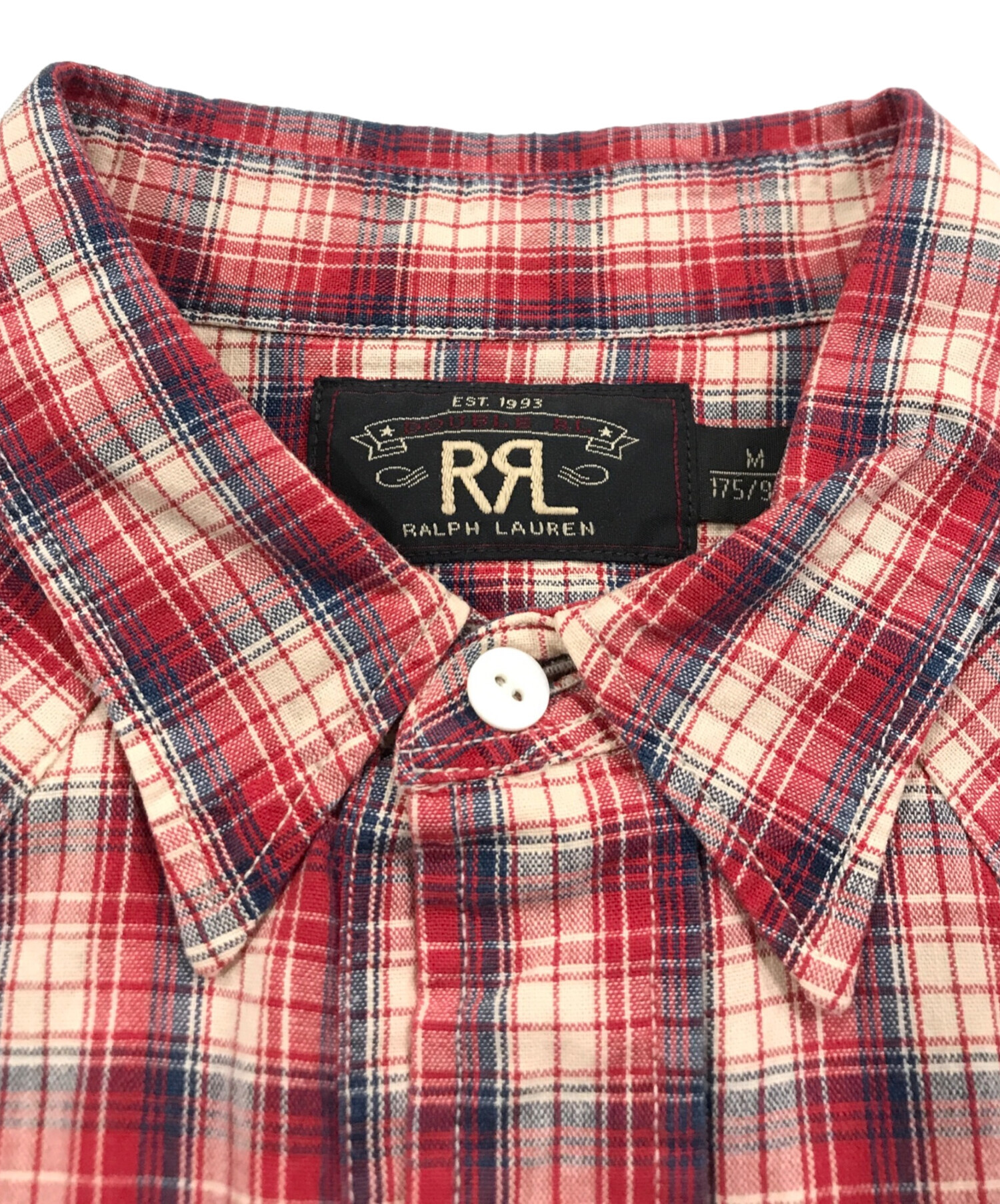 中古・古着通販】RRL (ダブルアールエル) チェックウエスタンシャツ 