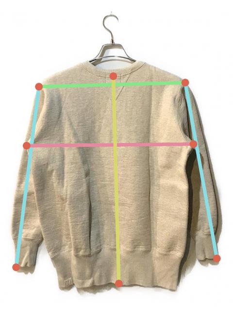 中古・古着通販】BONCOURA (ボンクラ) 両Vスウェット ベージュ サイズ