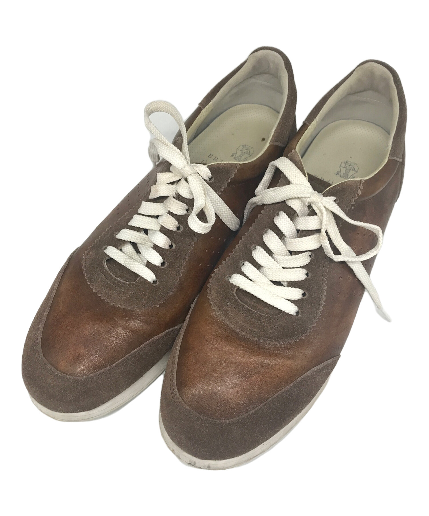 中古・古着通販】BRUNELLO CUCINELLI (ブルネロクチネリ) レザー切替 