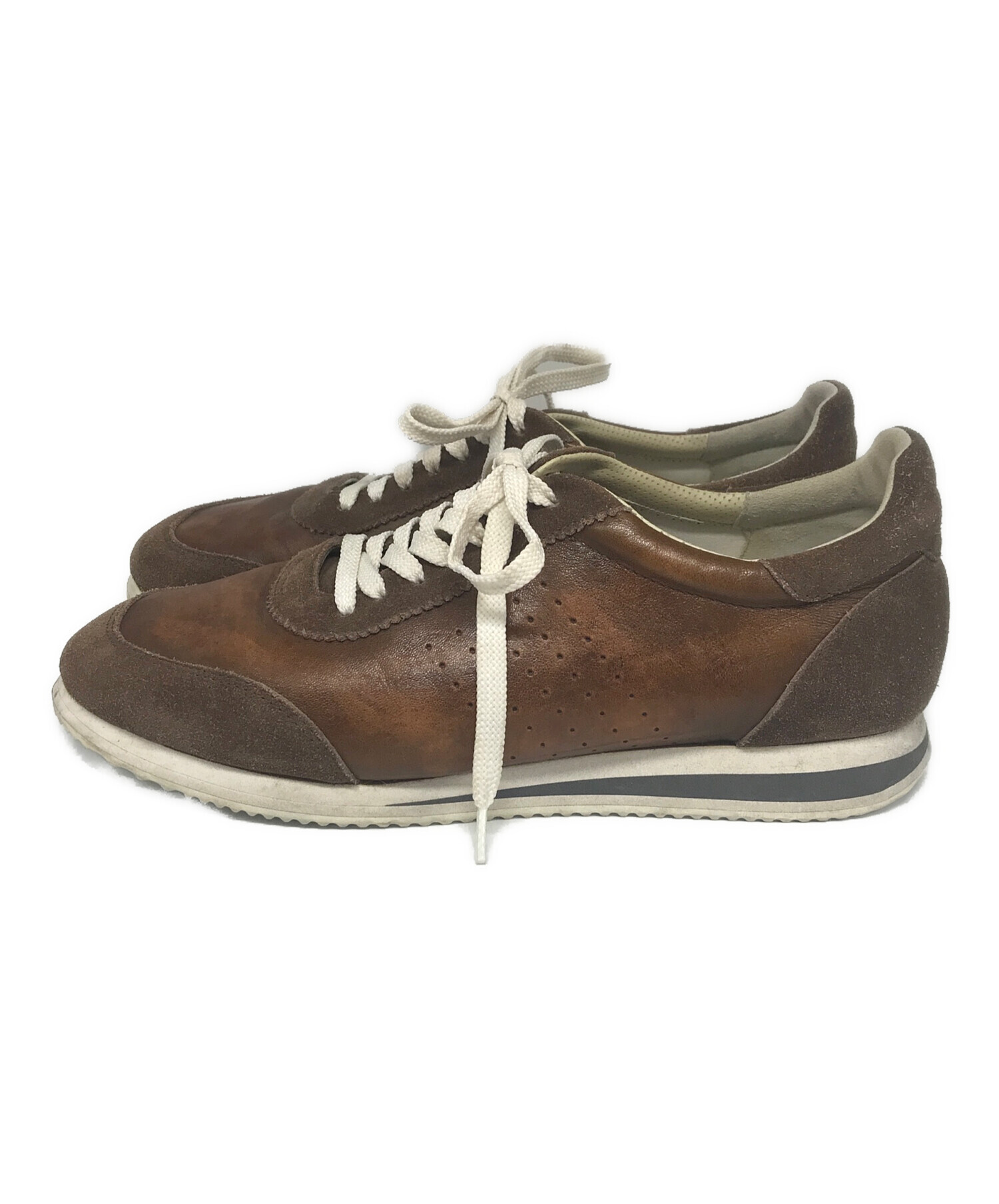 中古・古着通販】BRUNELLO CUCINELLI (ブルネロクチネリ) レザー切替 