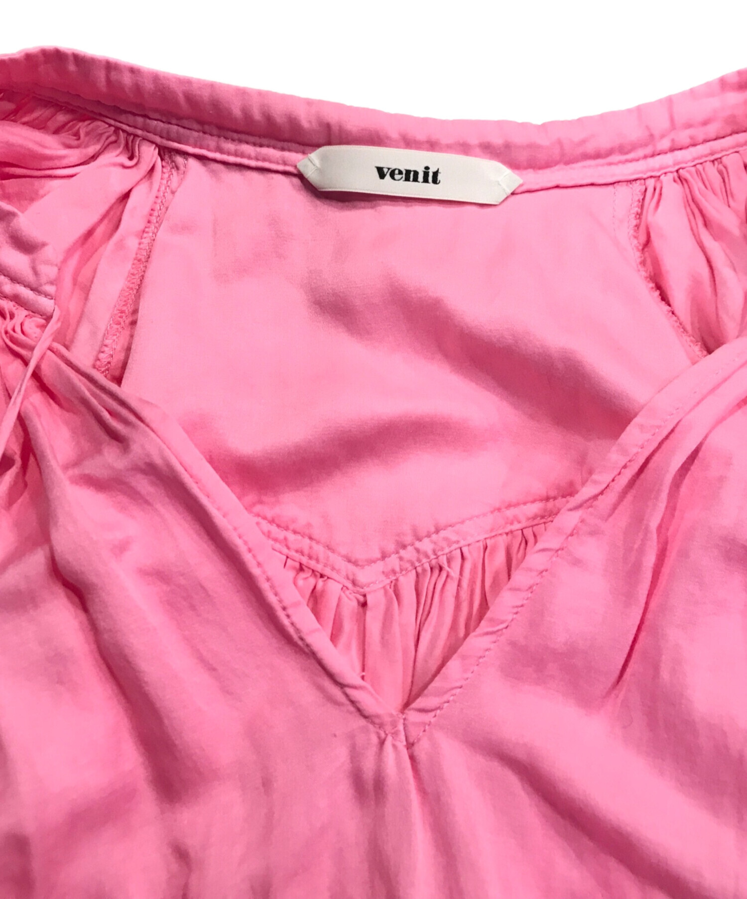 中古・古着通販】Venit (ヴェニット) ボリュームスリーブワンピース