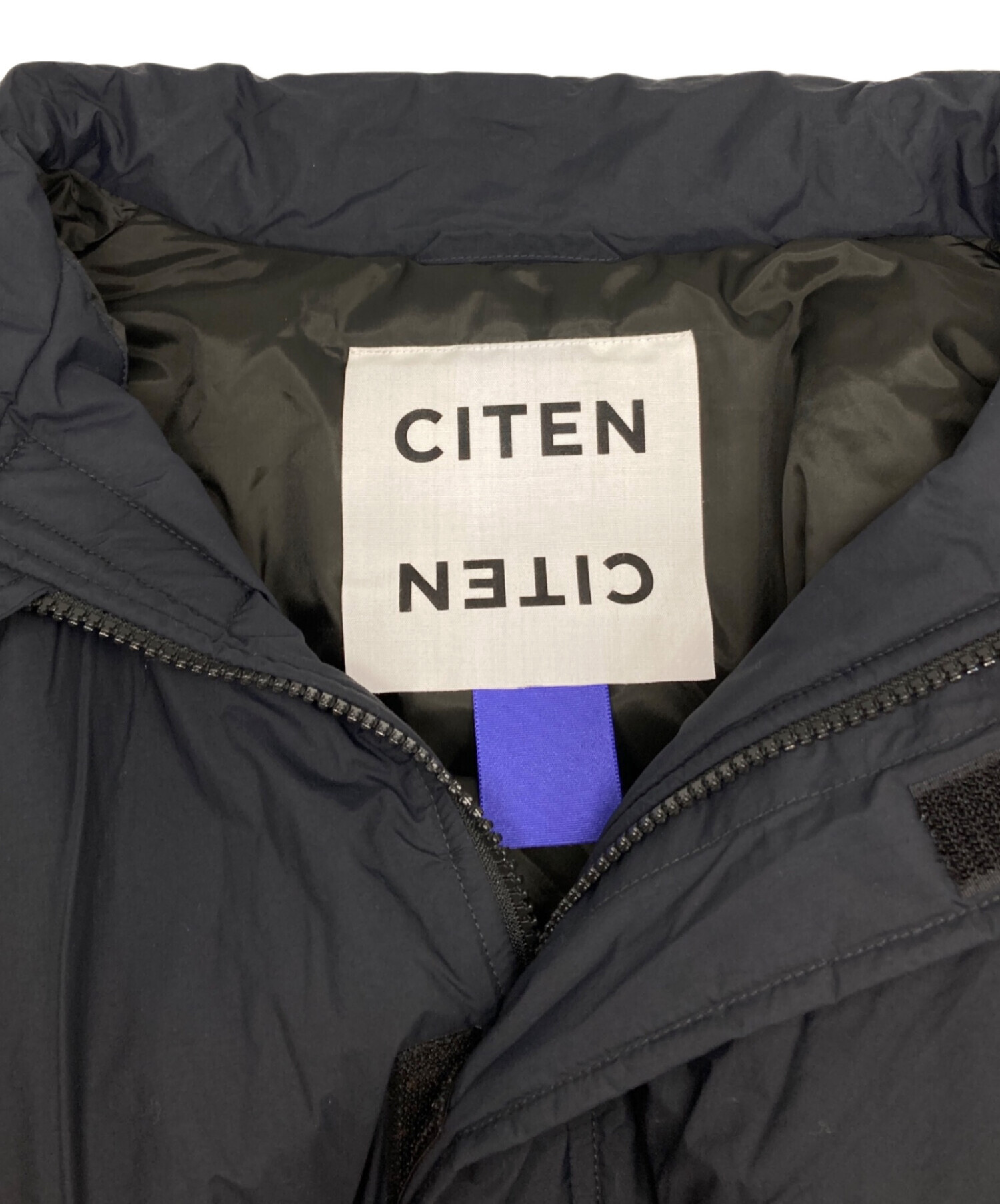 中古・古着通販】CITEN (シテン) パデッドロングコート ブラック
