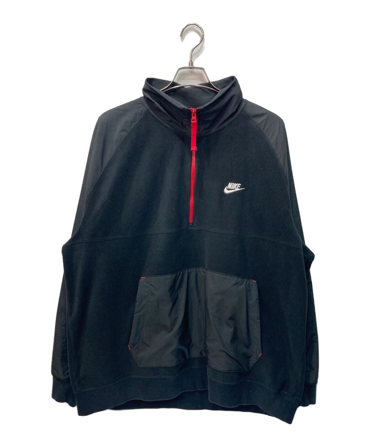 Nike ハーフジップ ブラックジャケット 中古・古着通販】NIKE (ナイキ) ハーフジップフリースジャケット