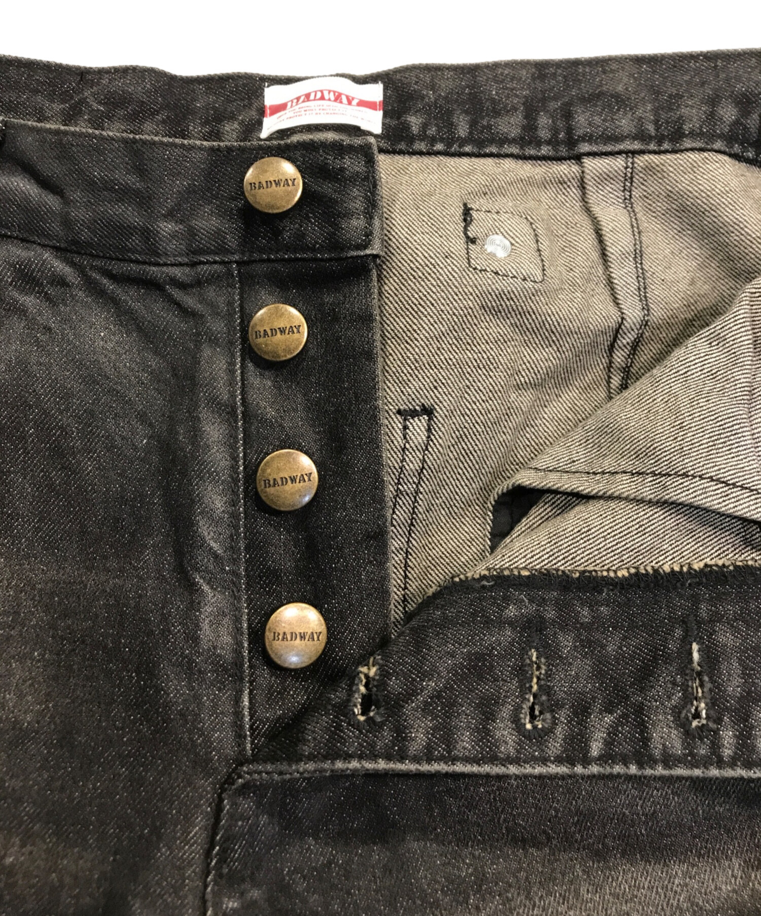 中古・古着通販】BADWAY (バッドウェイ) Coating double knee denim 