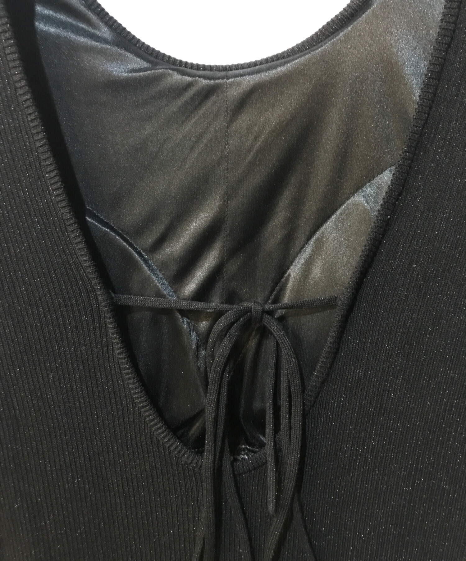 中古・古着通販】anuans (アニュアンス) グリッターリブニット