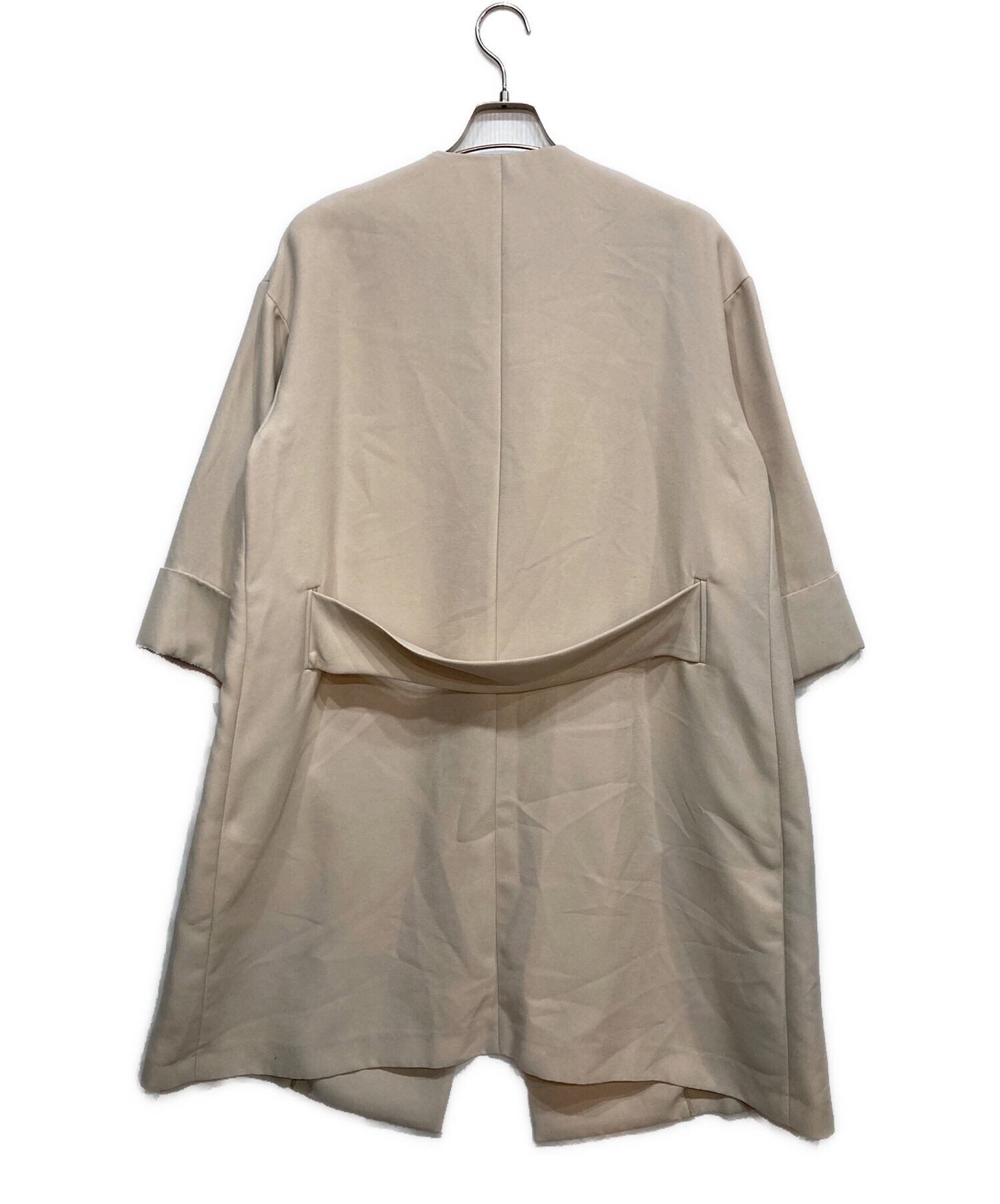 【NOBLE ノーブル】トリプルクロスガウンコート 生成 36 未使用タグ付き Noble（ノーブル）の「トリプルクロスガウンコート◇（ノー