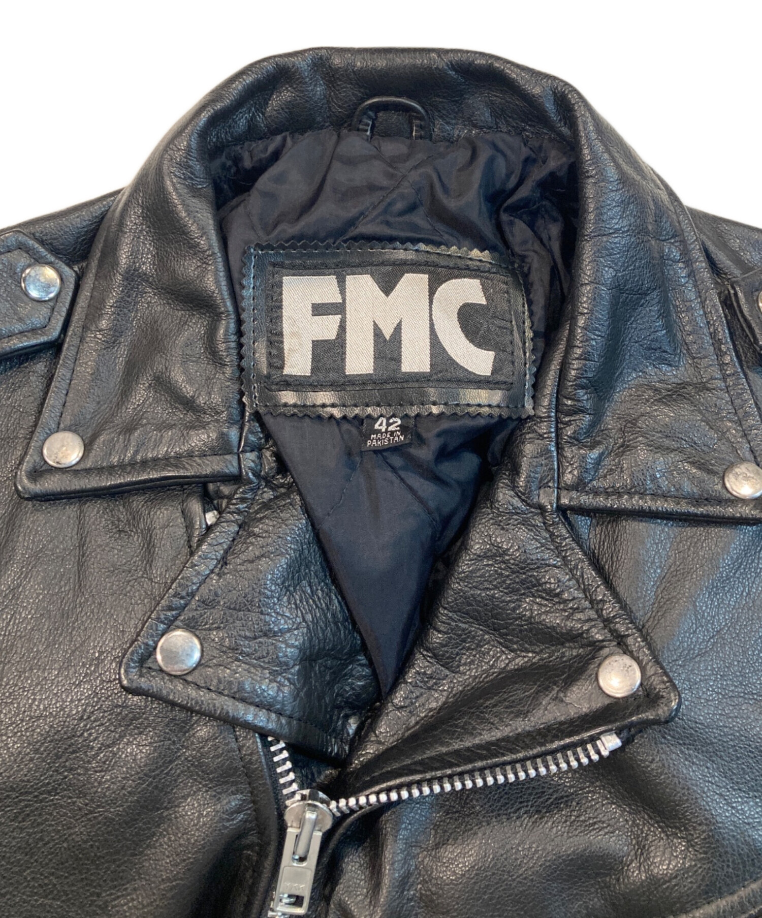 中古・古着通販】FMC (エフエムシー) ダブルライダースジャケット