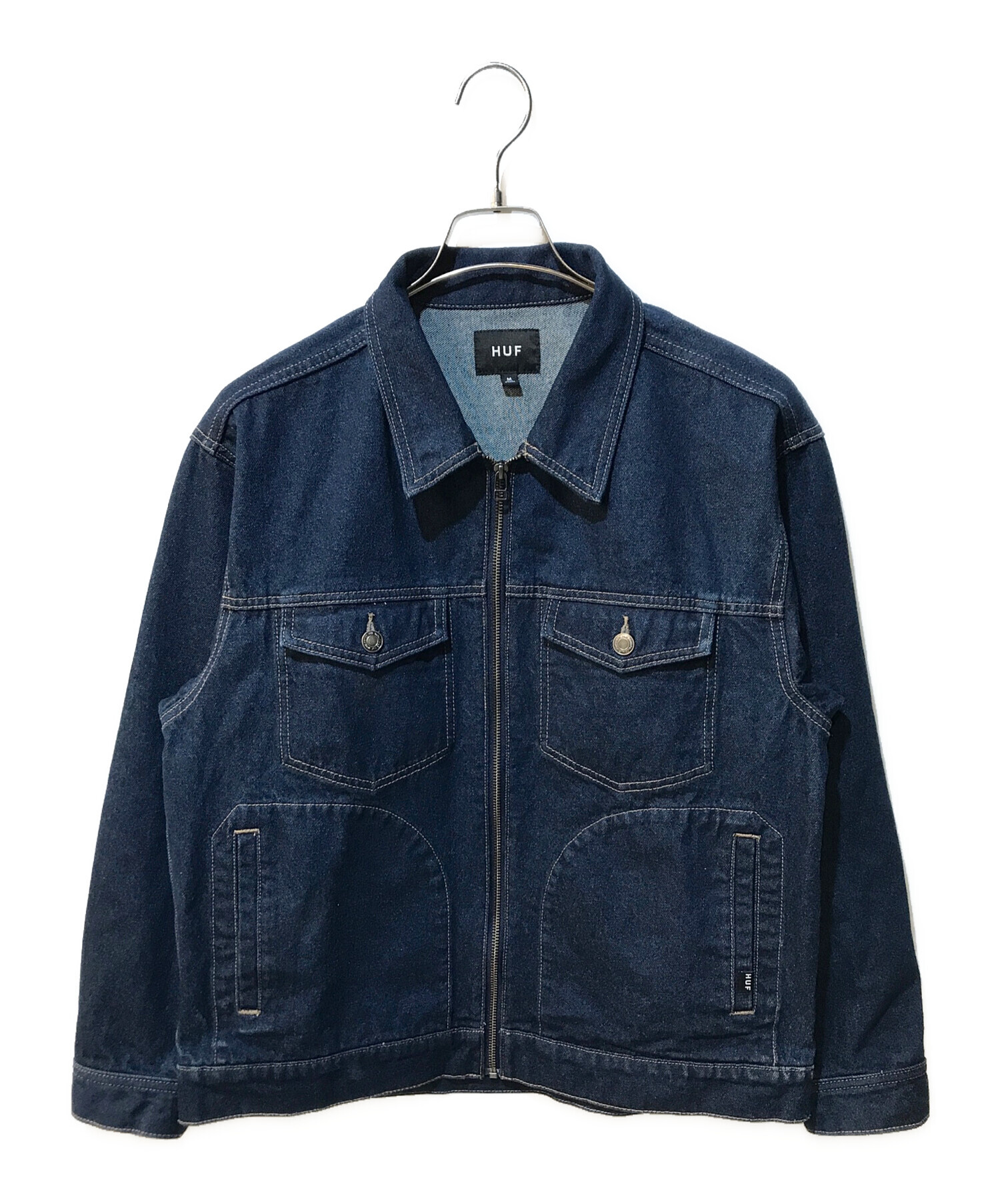☆新品【HUF】OD DENIM ZIP JACKET Zip jacket ハフジャケット 中古・古着通販 HUF ハフ OD DENIM ZIP