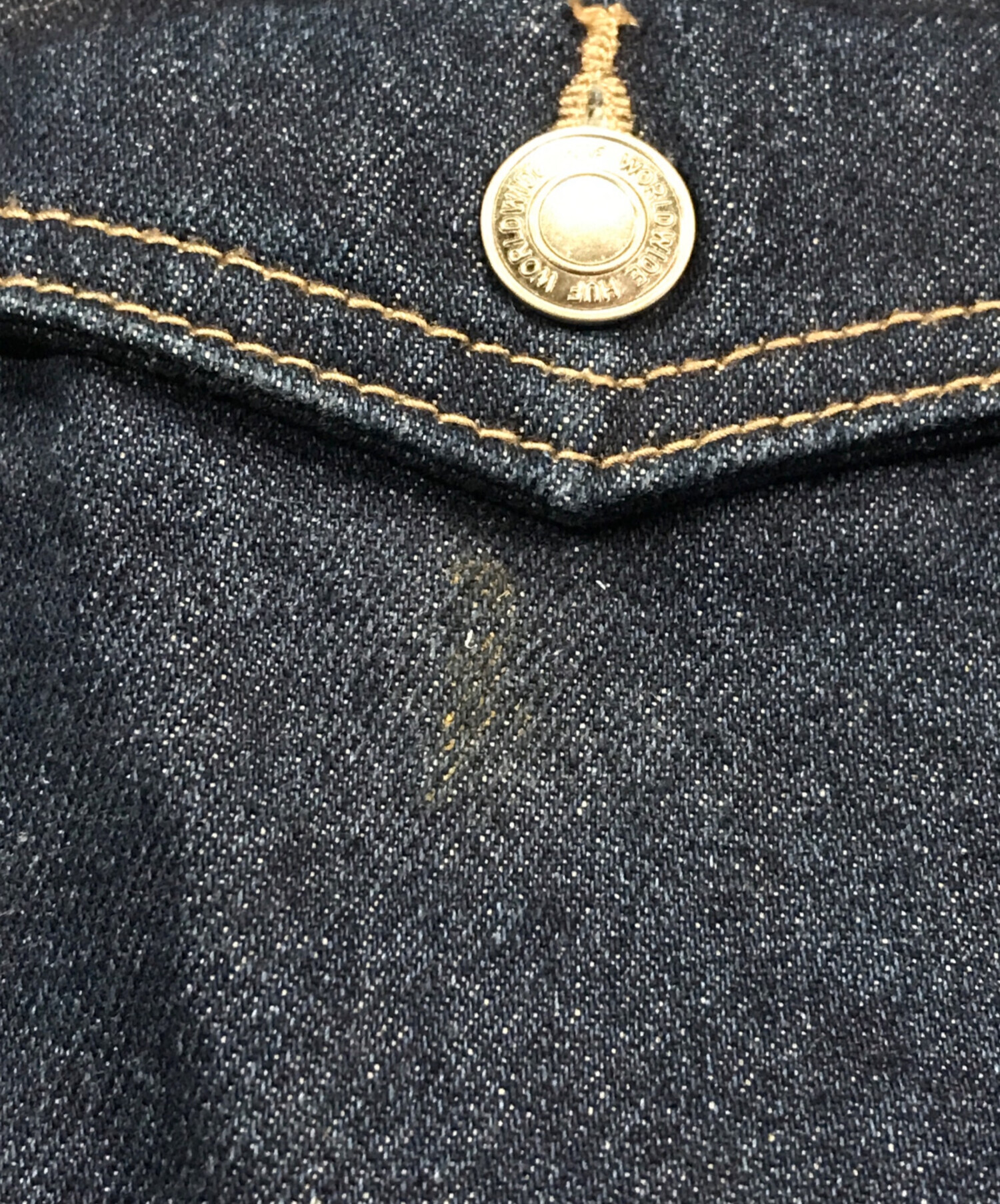 中古・古着通販】HUF (ハフ) OD DENIM ZIP JACKET インディゴ サイズ:M