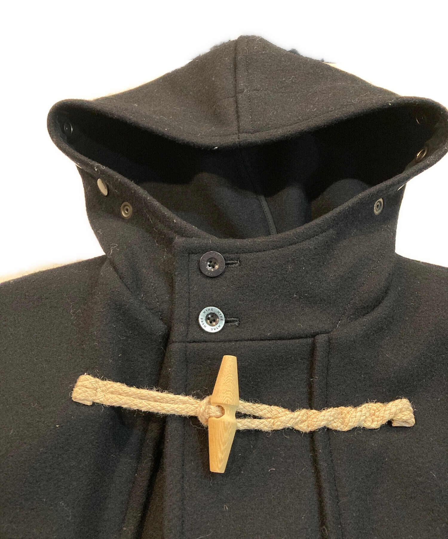 中古・古着通販】HYKE (ハイク) ダッフルコート ネイビー サイズ:Free