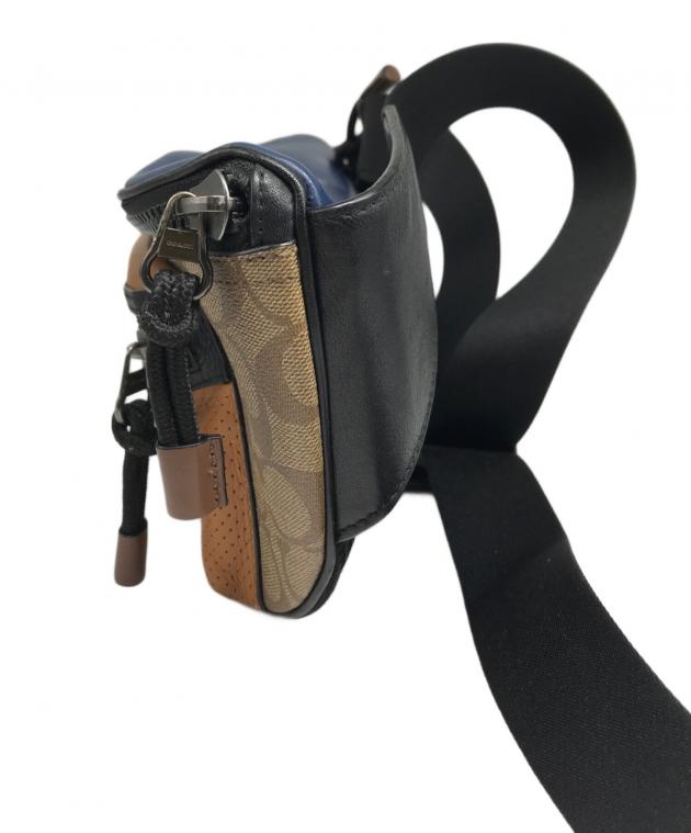 中古・古着通販】COACH (コーチ) ウエストバッグ ブラウン×ブルー  