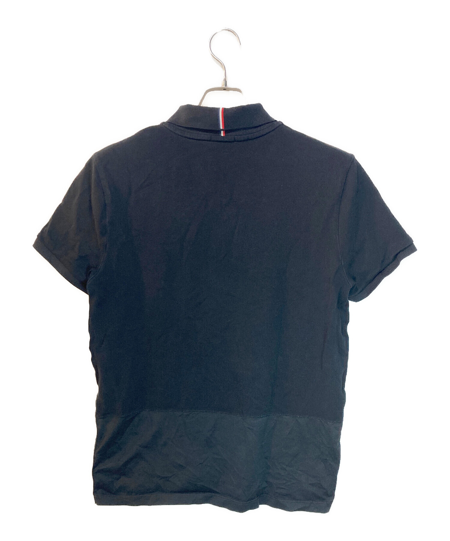 中古・古着通販】MONCLER (モンクレール) ポロシャツ ブラック サイズ 