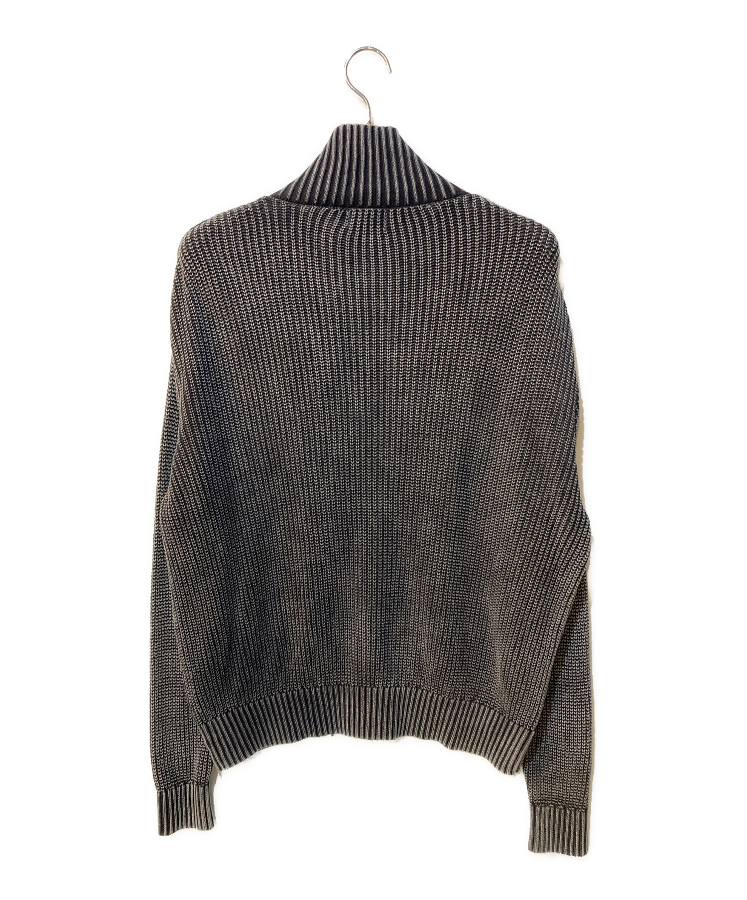 中古・古着通販】9090 (9090) Heisei Logo Washed Drivers Knit グレー 