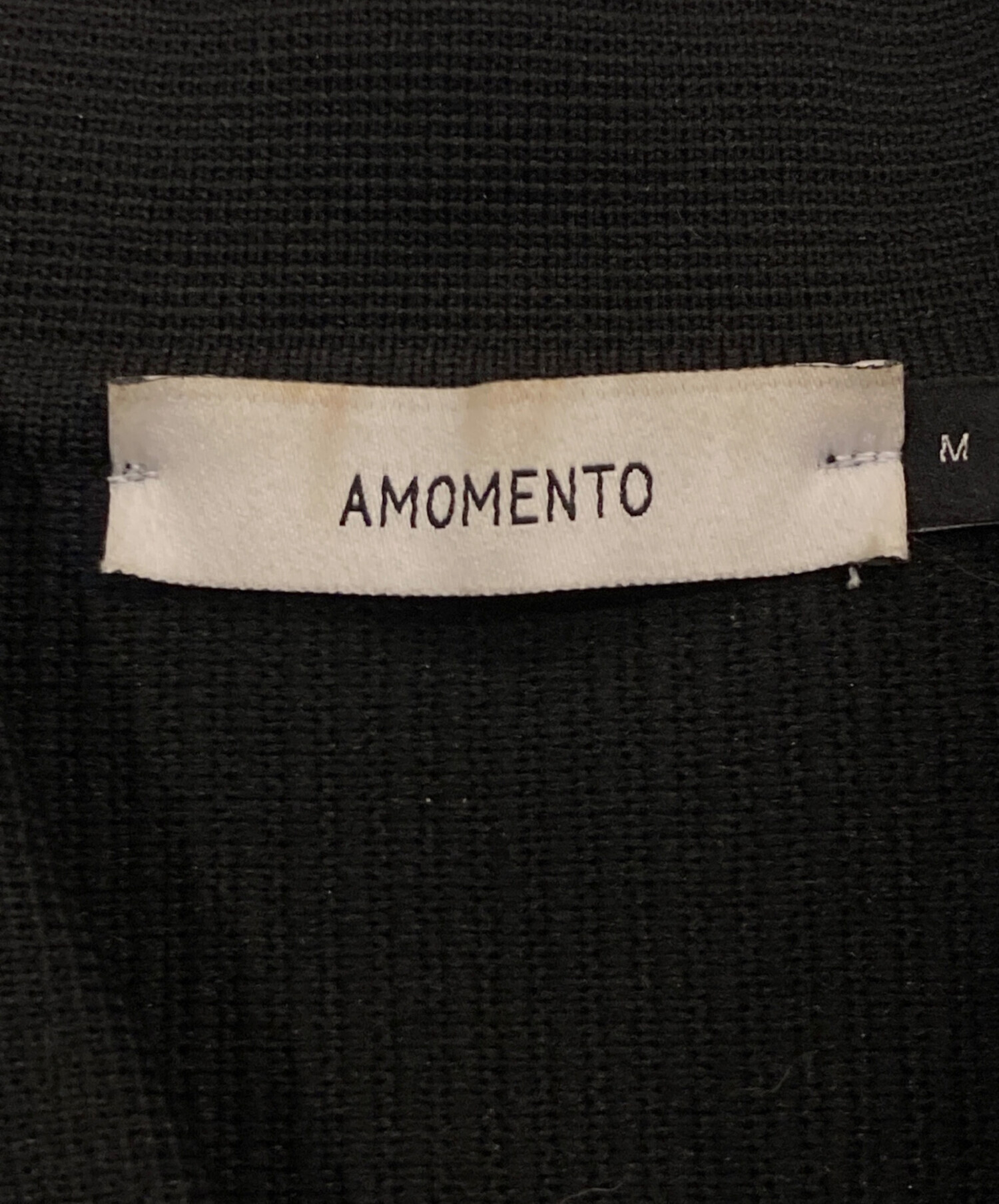 中古・古着通販】AMOMENTO (アモーメント) ニットジップアップ 